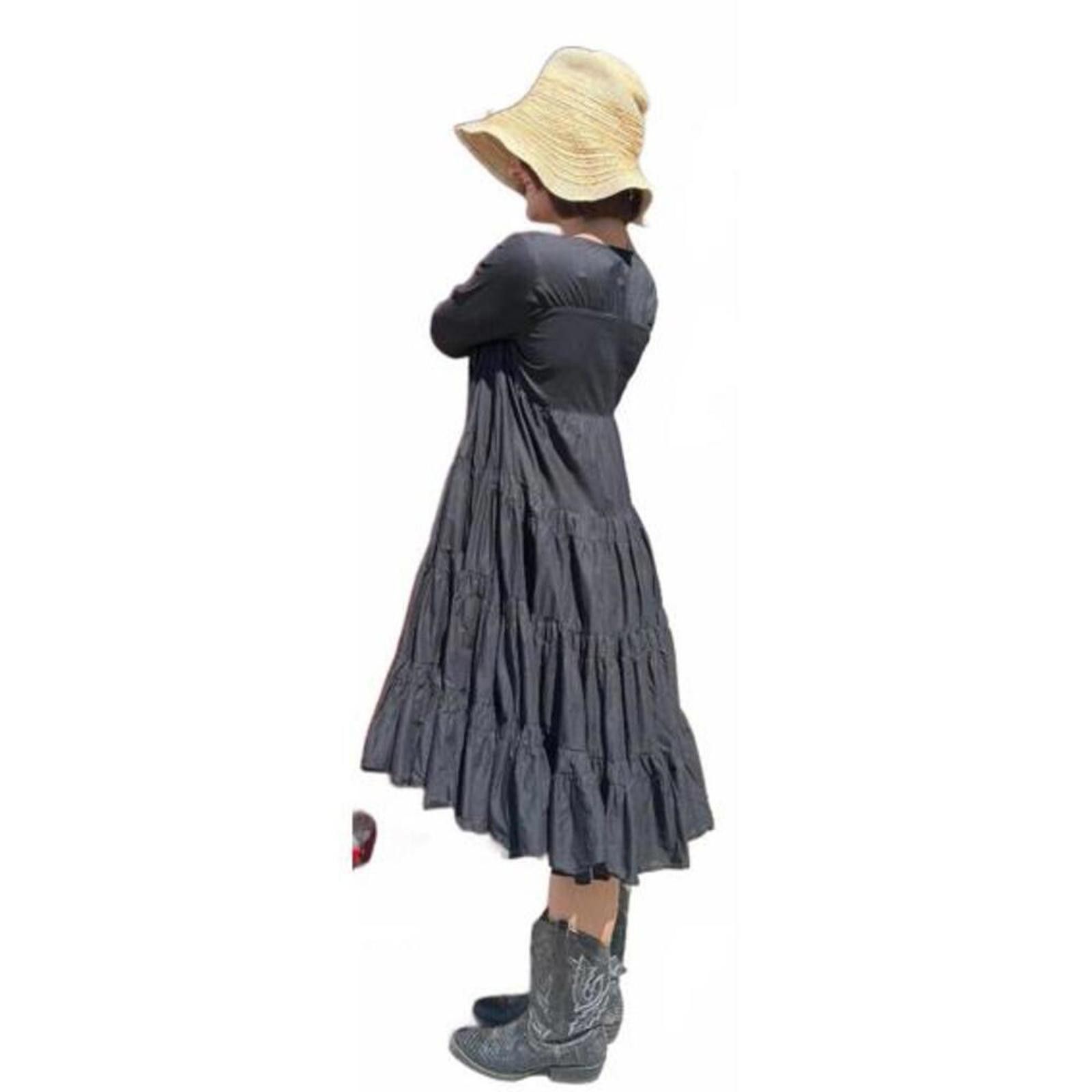 Designer Merlette Women’s Dramatic Tiered Dress – Size Small Size S / US 4 / IT 40 - 4 Thumbnail