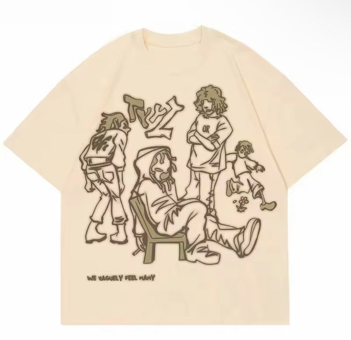 Other Streetwear Retro Summer Boy Print T-Shirt Punk Size US XXL / EU 58 / 5 - 1 Thumbnail
