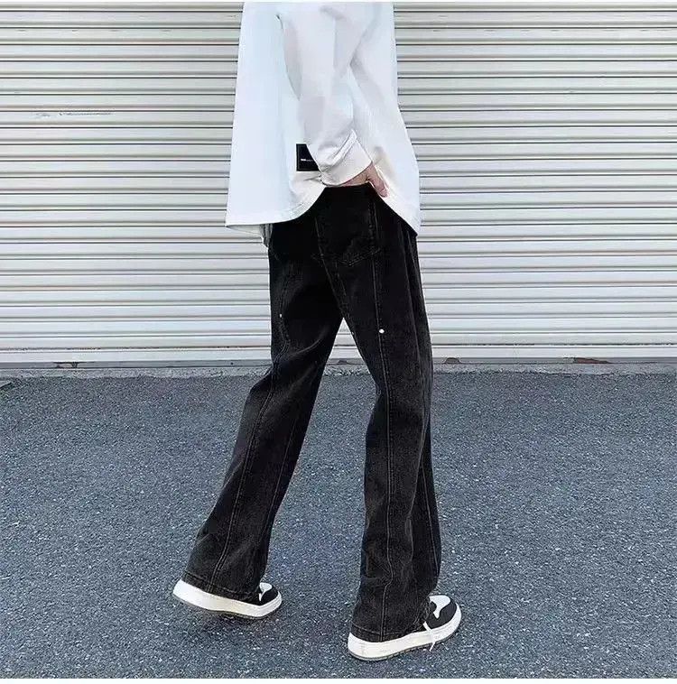 Japanese Brand Retro loose fitting straight leg jeans Size US 32 / EU 48 - 3 Thumbnail
