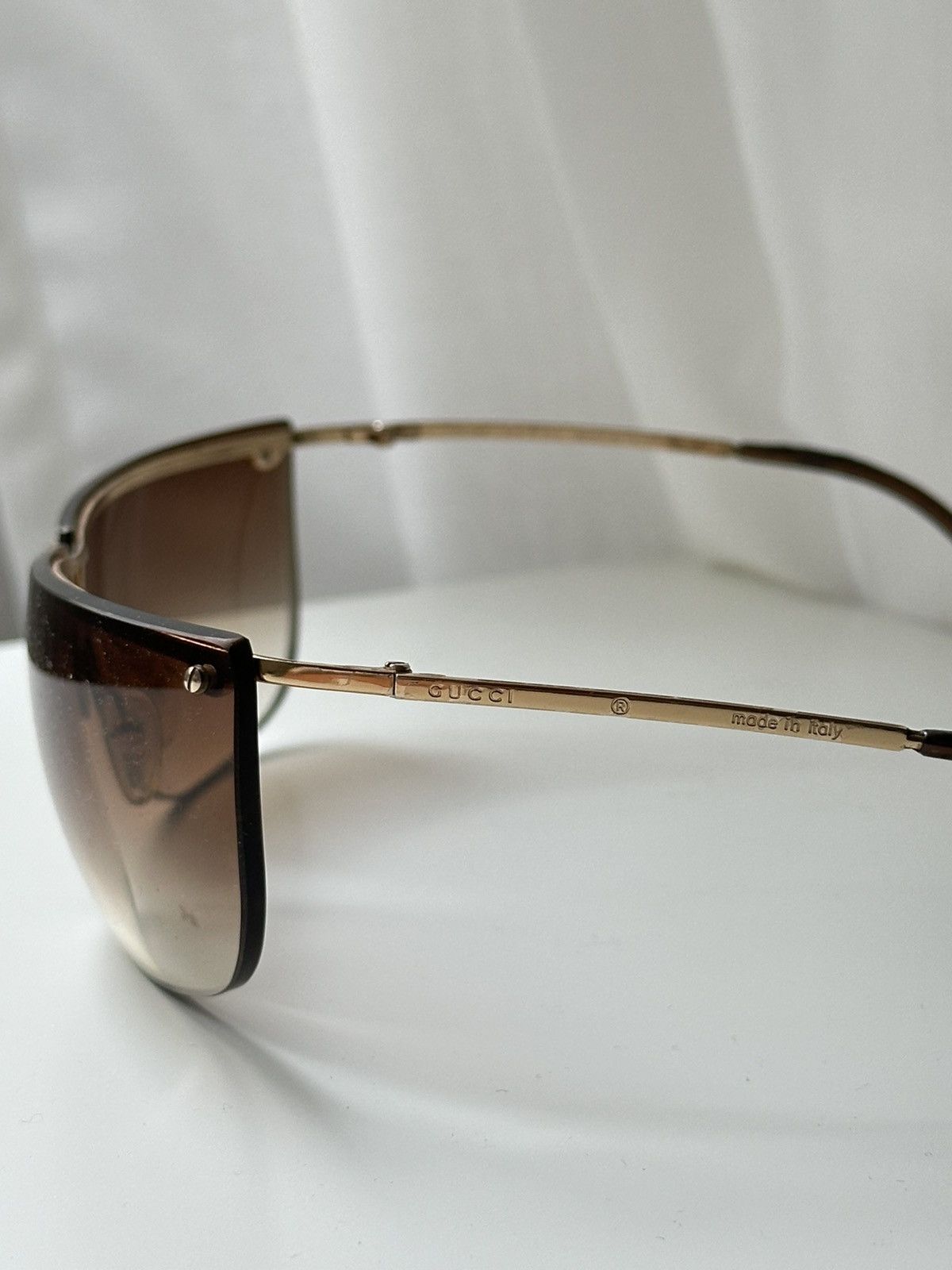 Gucci Gucci 00s Men’s Luxury Brown Rare Sunglasses Size ONE SIZE - 3 Thumbnail