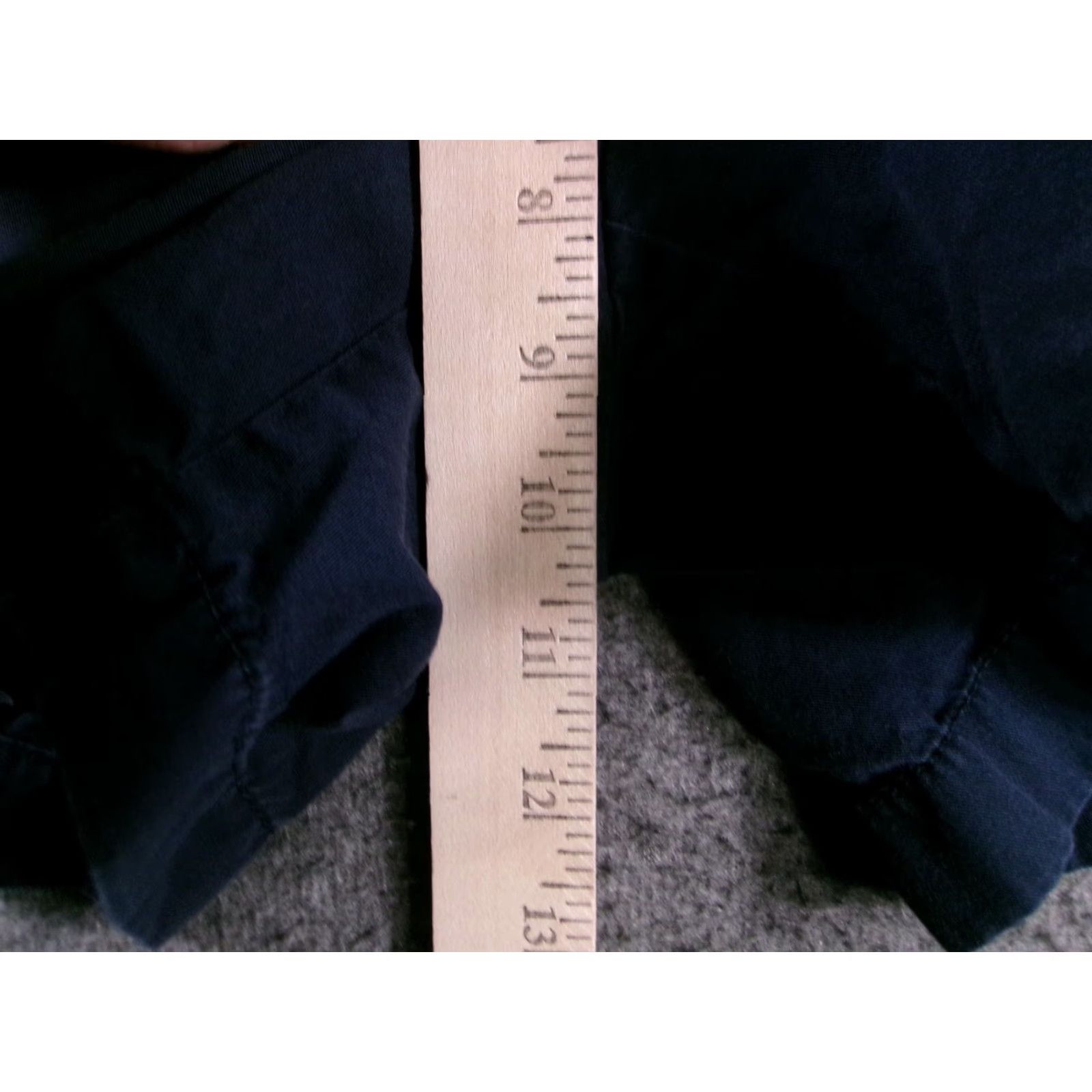 J.Crew J.CREW Chino Shorts Womens 4 Navy Cotton Casual Mid Rise Everyday Size 27" / US 4 / IT 40 - 5 Thumbnail