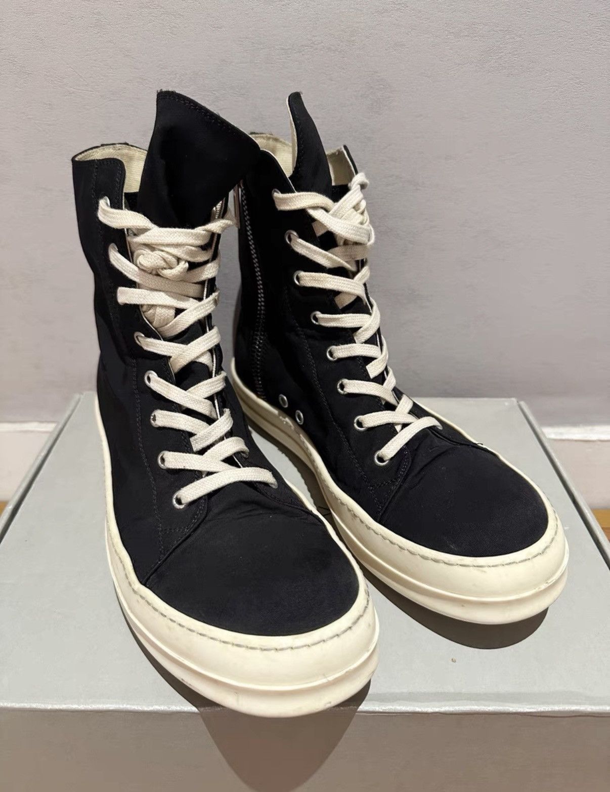 Rick Owens Rick Owens DRKSHDW Black Warrior High-Top Canvas Size US 8 / EU 41 - 6 Thumbnail