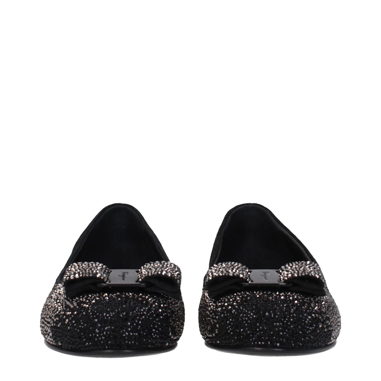 Salvatore Ferragamo ob1o1e1224 Suede Ballet Flats in Black Size US 8.5 / IT 38.5 - 3 Thumbnail