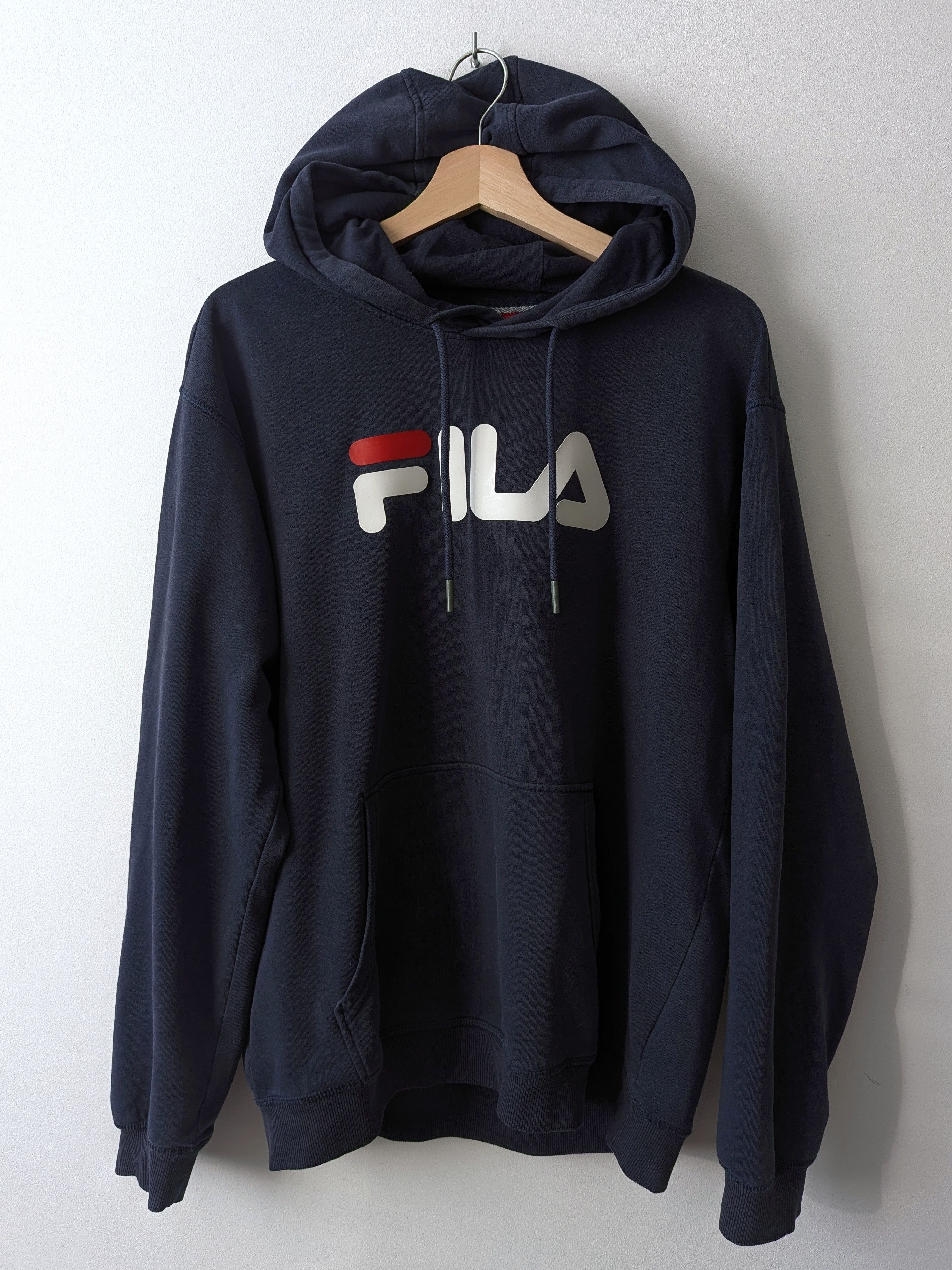 Fila FILA Navy Logo Hoodie Oversized Fit Size US L / EU 52-54 / 3 - 1 Thumbnail