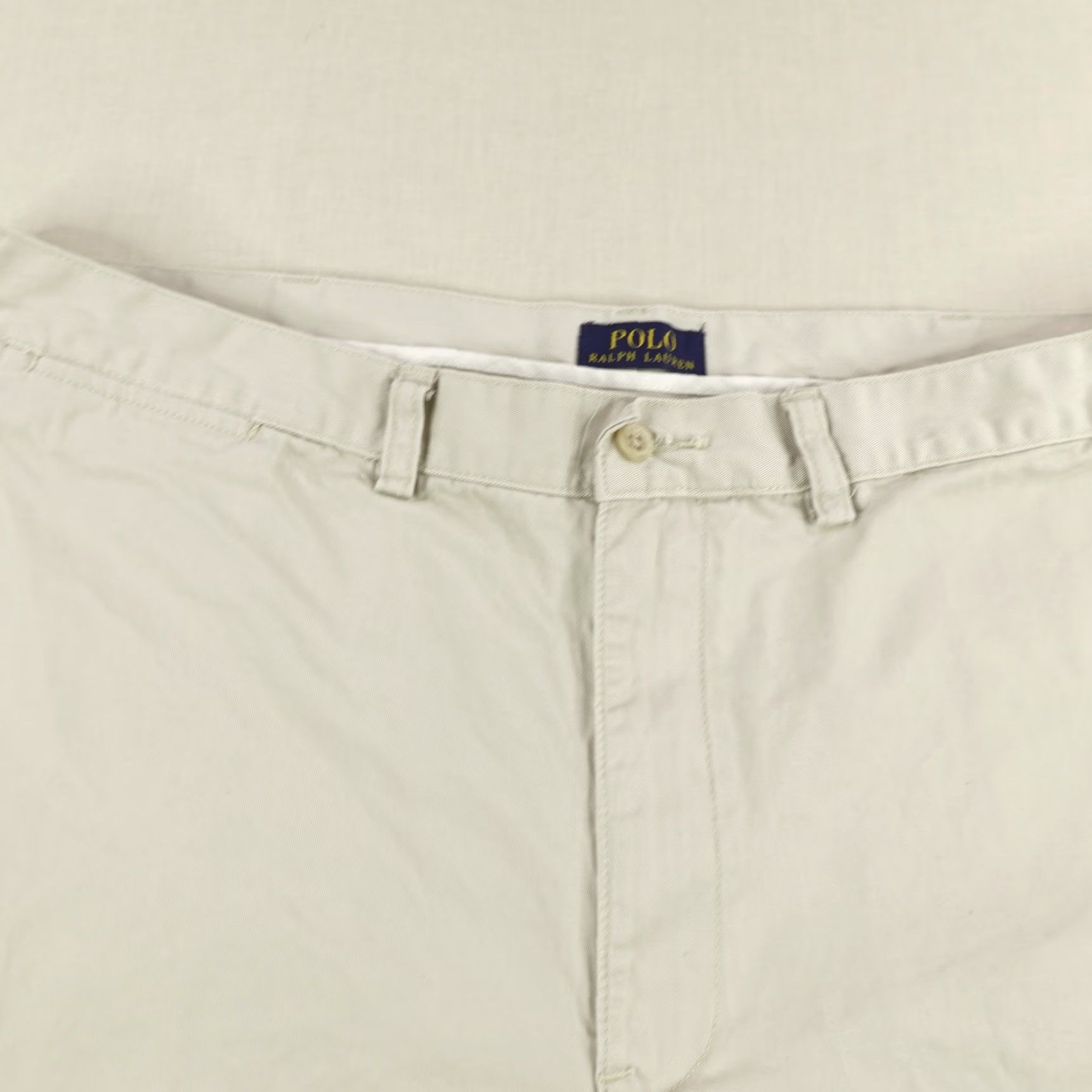Polo Ralph Lauren VINTAGE Polo Ralph Lauren Shorts Mens 42 Chino Casual Flat Front Tan Khaki Beige Cotton Size US XL / EU 56 / 4 - 2 Thumbnail