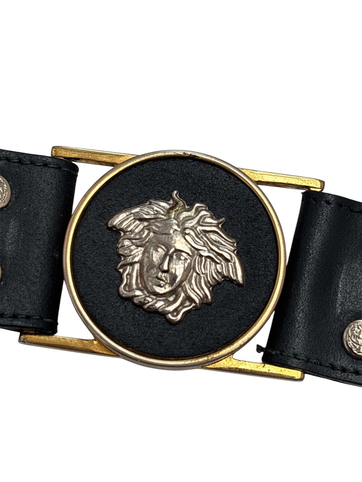 Versace 1990s Gianni Versace Medusa Stud Belt Size ONE SIZE - 3 Thumbnail