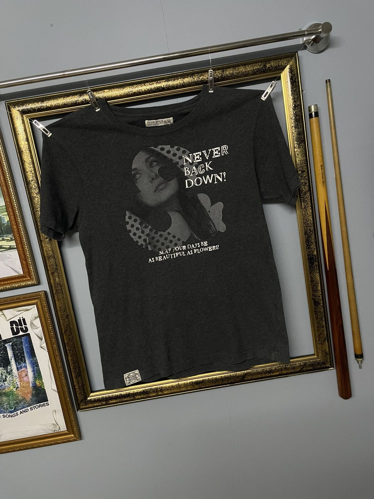 Hysteric Glamour Vintage 1990s Japan Designer Rushhour Never Back Down Girl Size US S / EU 44-46 / 1 - 2 Thumbnail