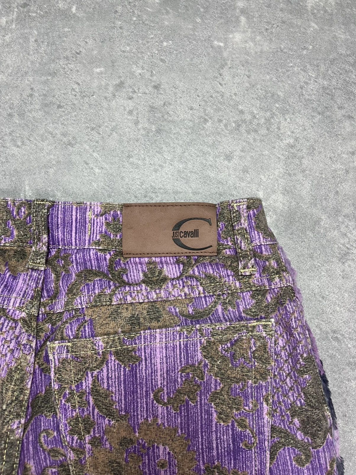 Just Cavalli SS2005 Just Cavalli Mountain Peninsula Purple Pants 26 27 Size 26" / US 2 / IT 38 - 17 Thumbnail