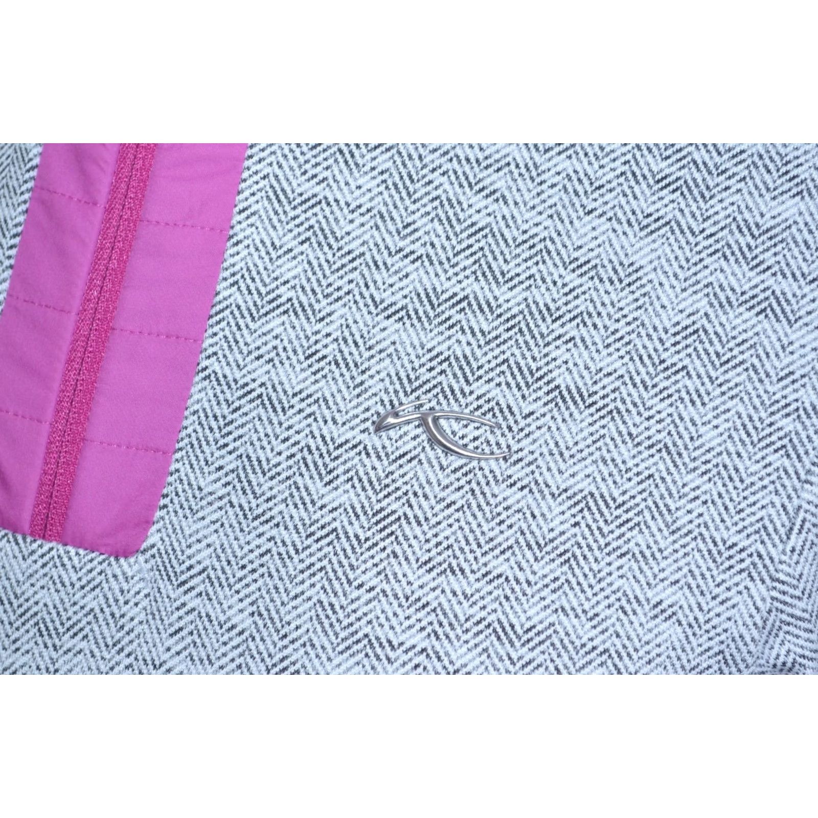 KJUS KJUS Womens Ski Pullover Fleece Half Zip Gray Pink Thermal Layer Top 38 / M Size S / US 4 / IT 40 - 4 Thumbnail