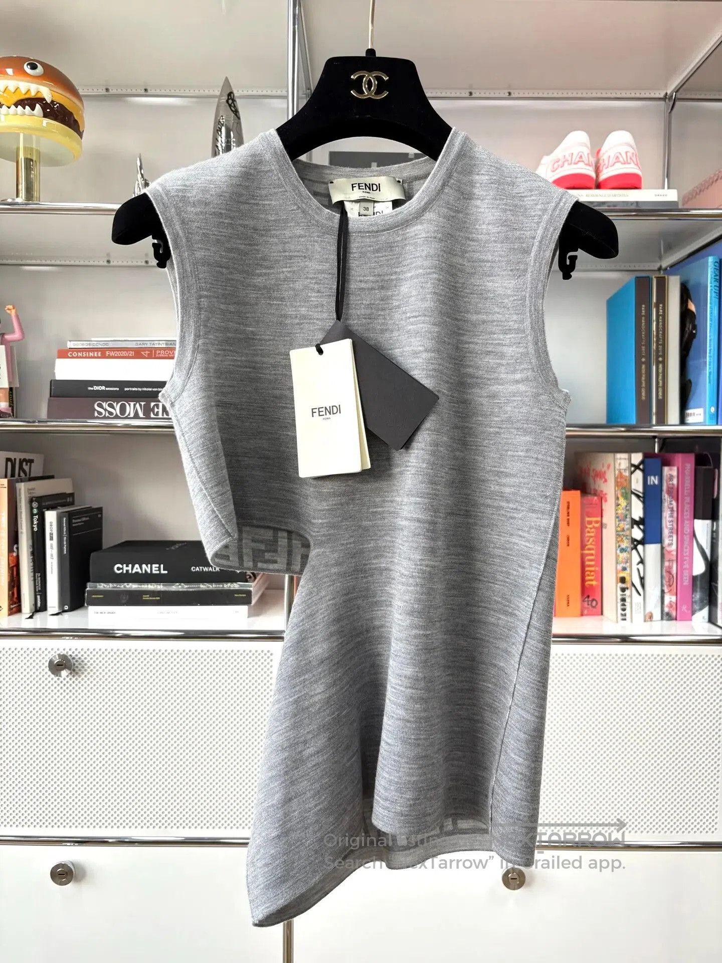Fendi fendi gray wool sleeveless double-sided top. Size US S / EU 44-46 / 1 - 2 Thumbnail