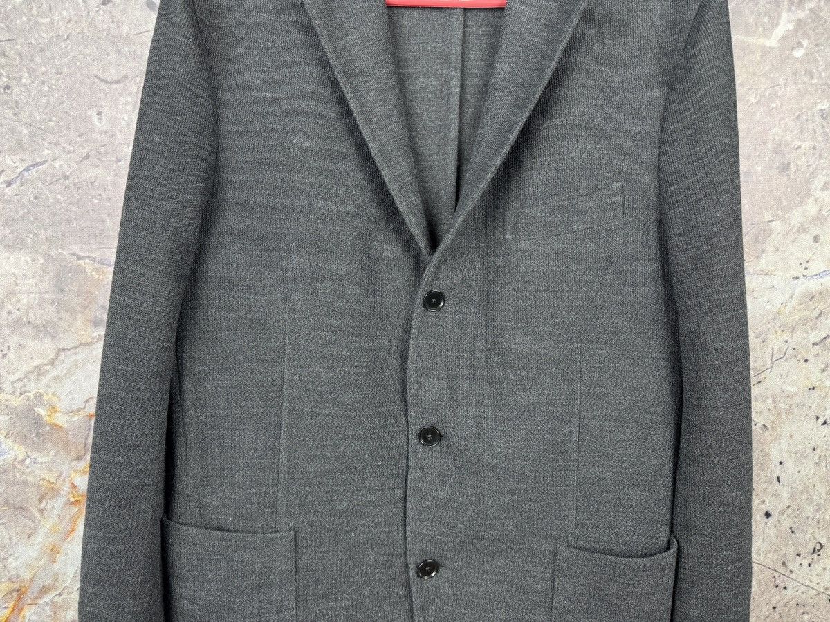 Boglioli Boglioli Grey Knit Blazer Men’s Sport Coat Tailored Jacket Size 40R - 3 Thumbnail