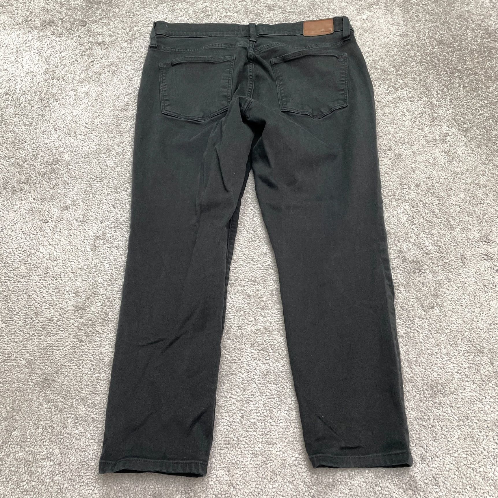 Madewell Madewell Skinny Jeans Womens 32 Black 8" Crop Mid Rise Casual Stretch Size 24" / US 00 / IT 34 - 2 Thumbnail