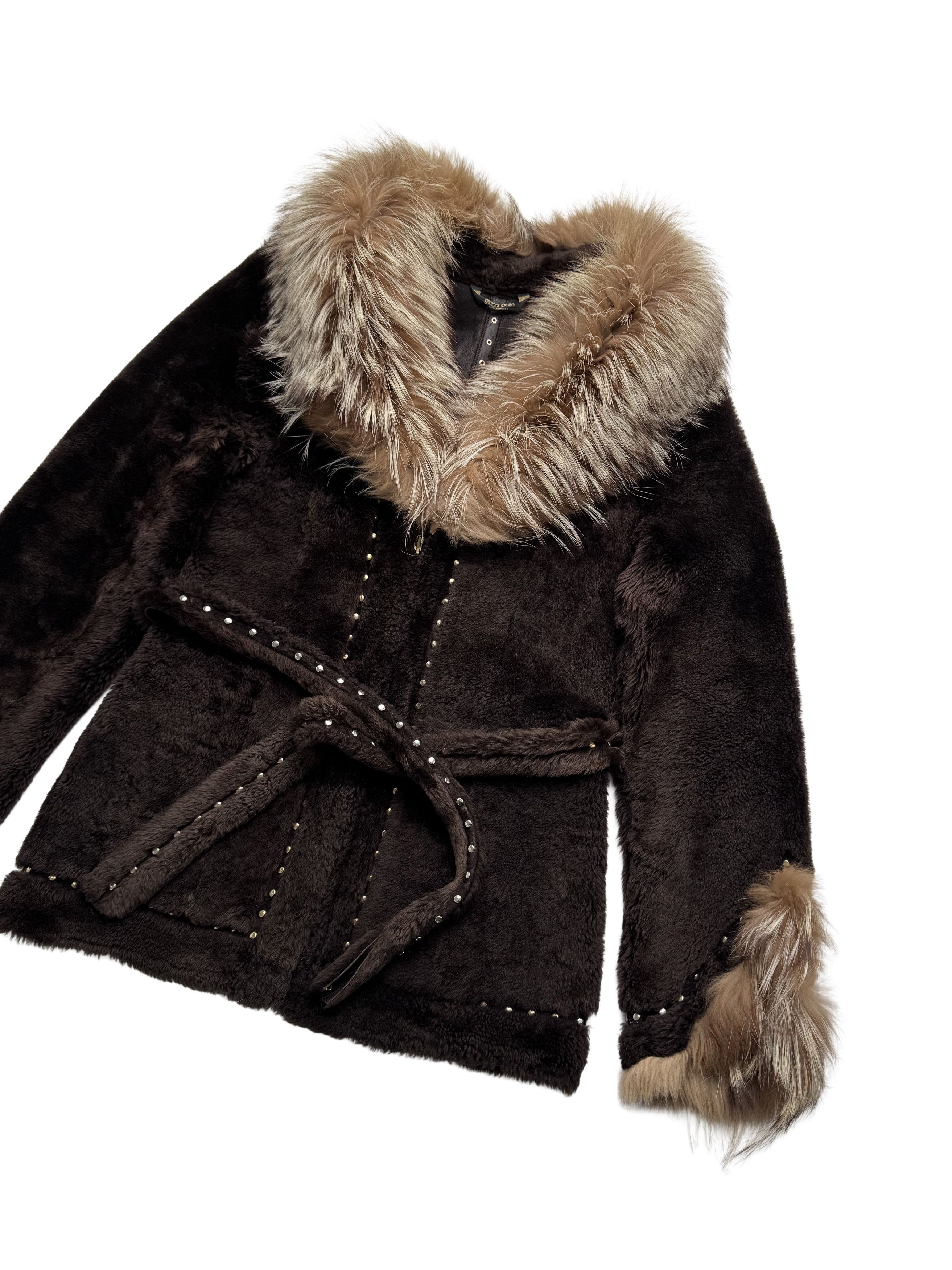 Japanese Brand Vintage Real Leather/Sheepskin Jacket With Real Fur Details Size M / US 6-8 / IT 42-44 - 7 Thumbnail