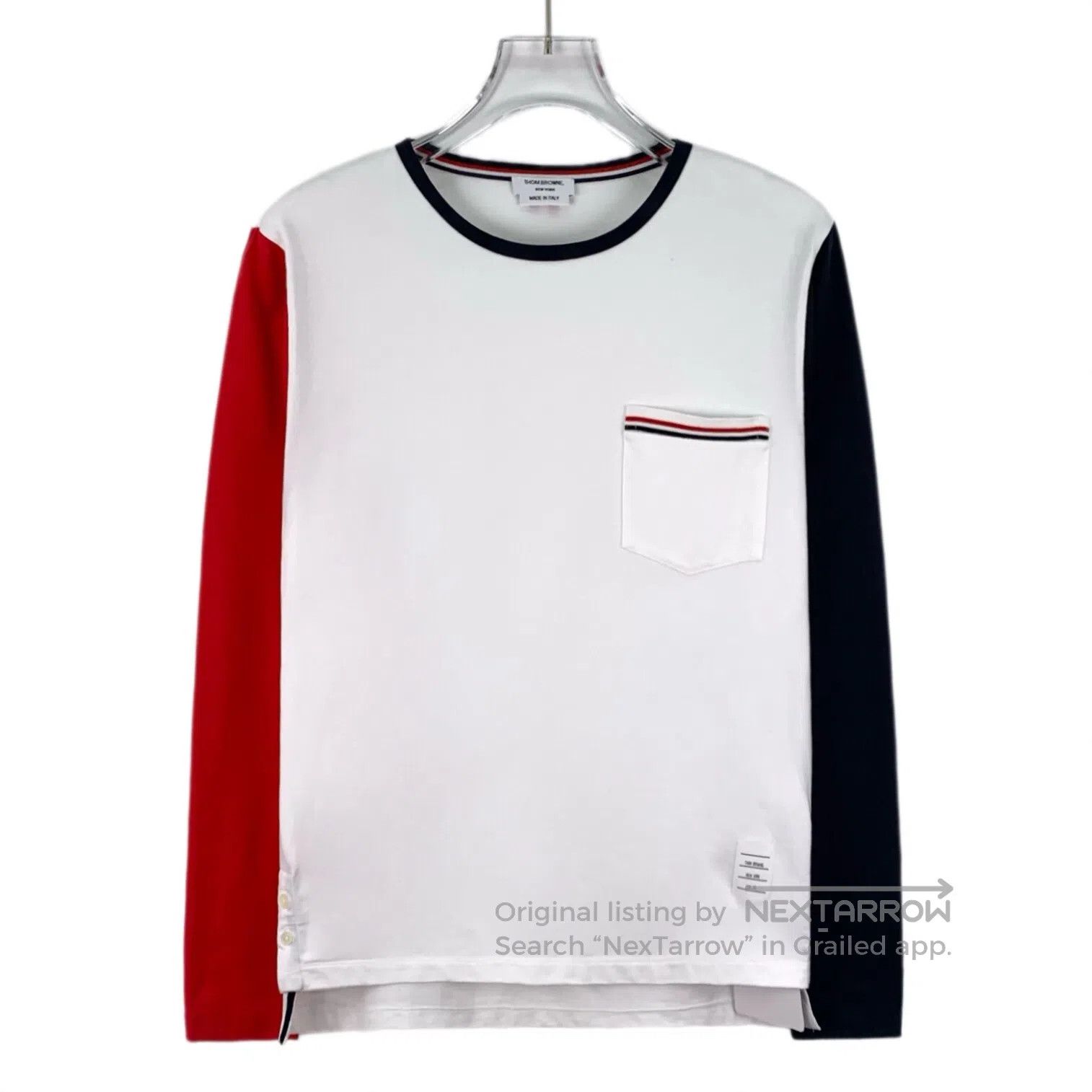 Thom Browne Thom Browne Red, White, and Blue Color Block Cotton Long S Size US XS / EU 42 / 0 - 1 Thumbnail