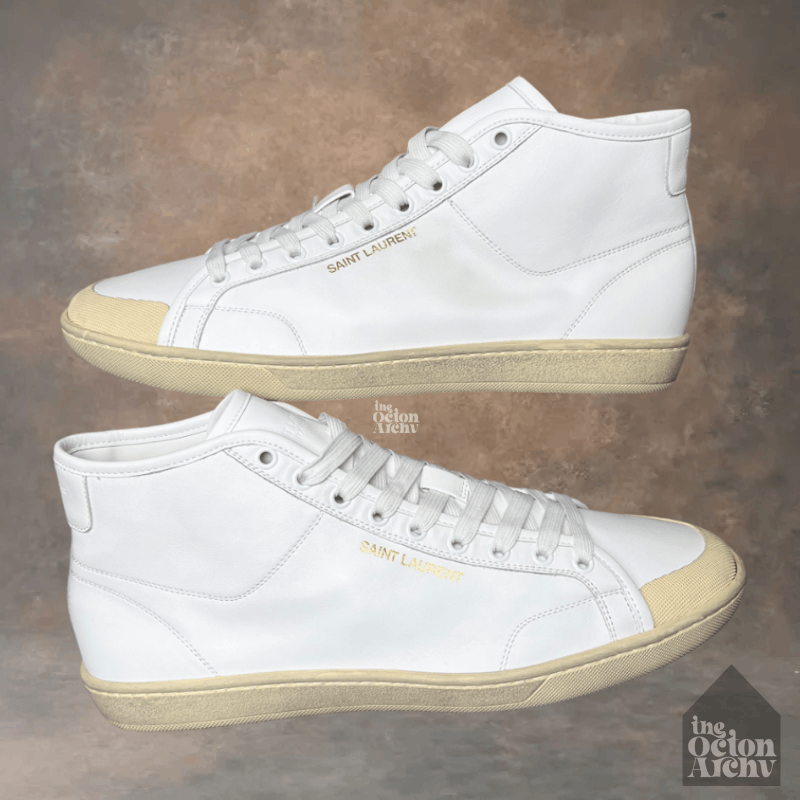 Saint Laurent Paris Saint Laurent SL/39 Mid Top Sneaker 'White' Size US 11 / EU 44 - 7 Thumbnail