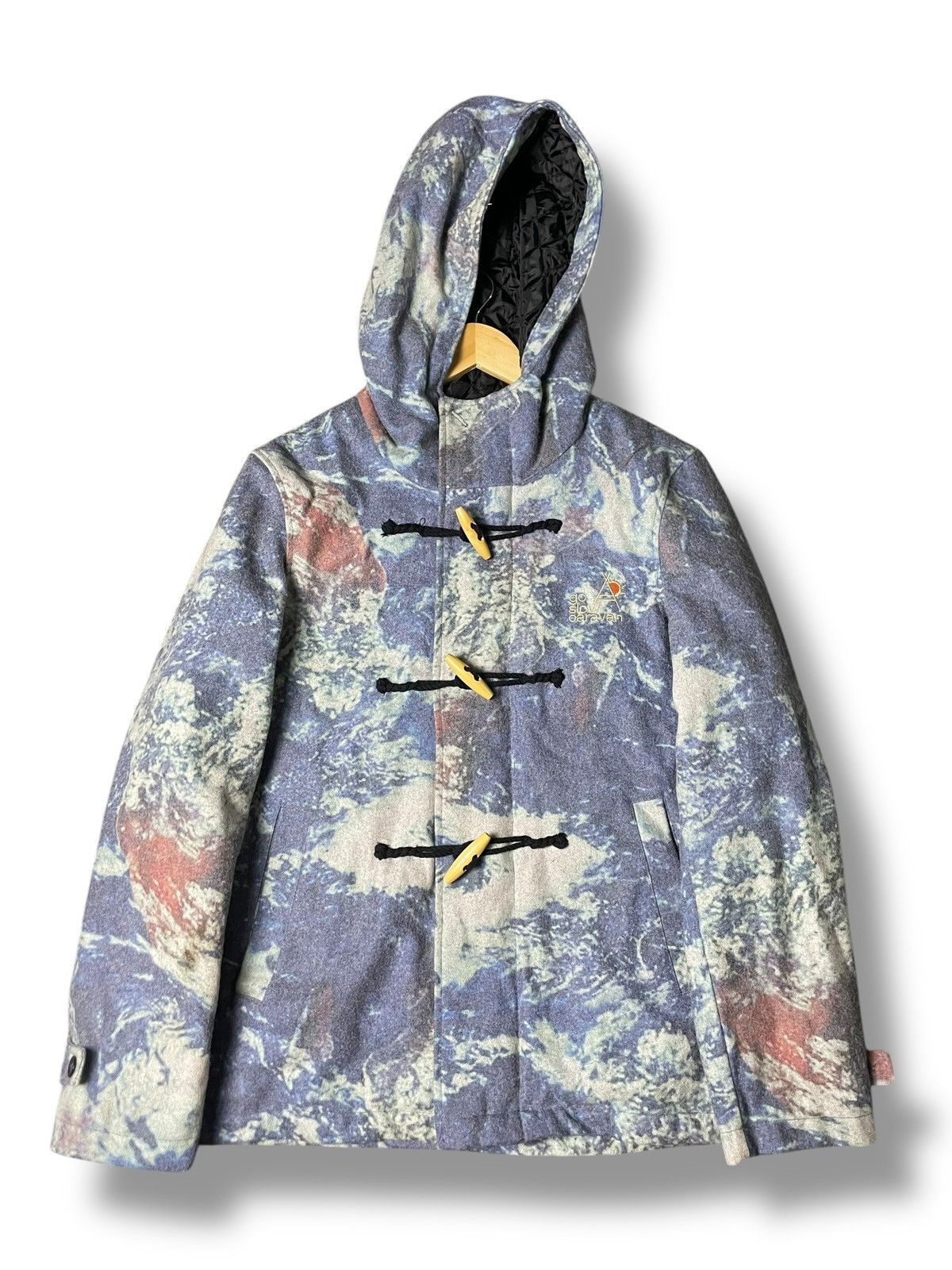 Japanese Brand × Vintage × go slow caravan GO SLOW CARAVAN Hooded Duffle Coat (89) Size US S / EU 44-46 / 1 - 1 Thumbnail
