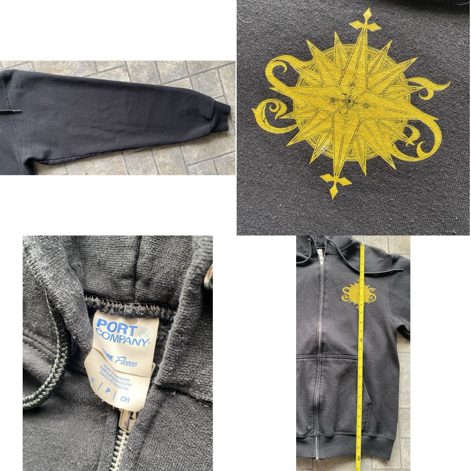 Port & Company Port & Company Hoodie Adult S Black Full Zip Music Seven Spires Metal Band Sweatshirt Size US S / EU 44-46 / 1 - 8 Thumbnail