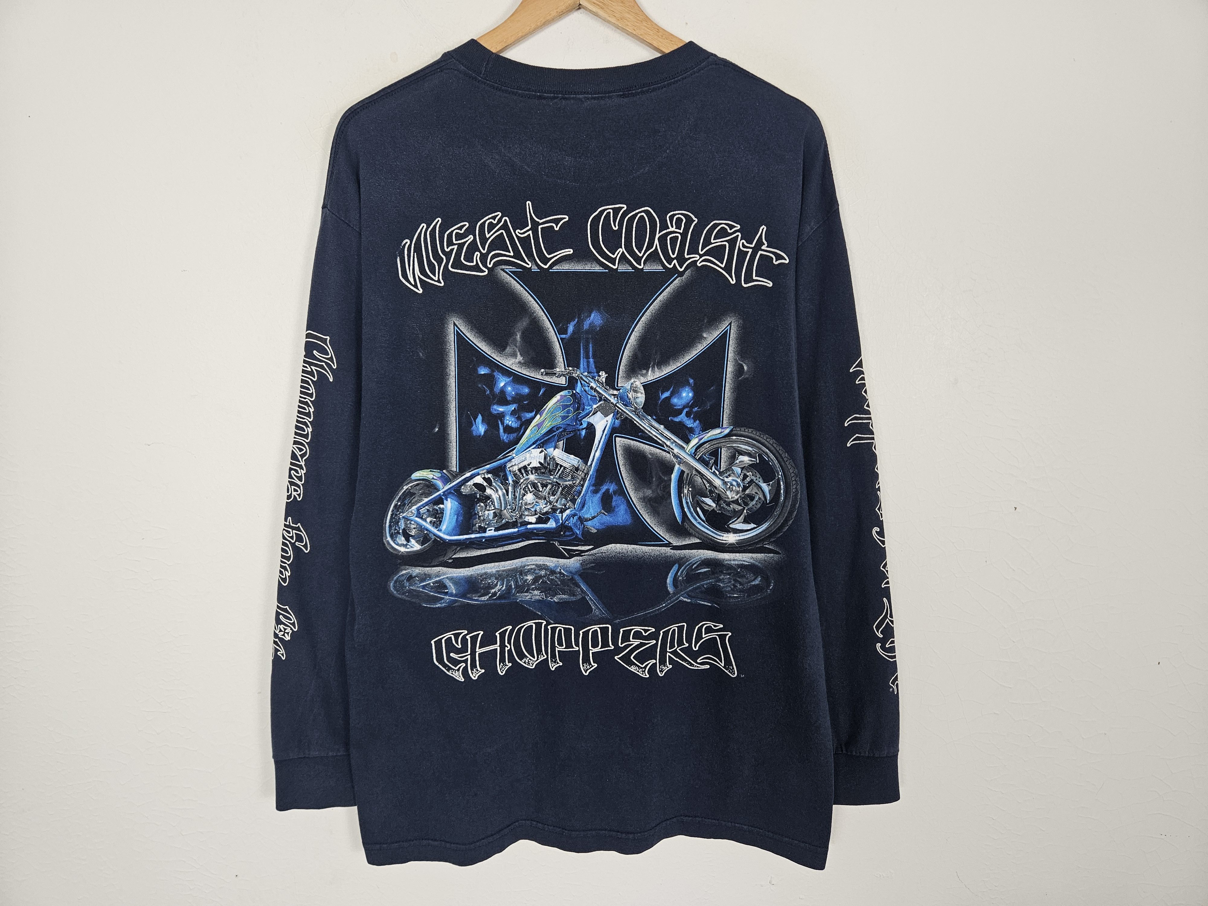 Vintage Vintage West Coast Choppers Choppers for life shirt Size US L / EU 52-54 / 3 - 3 Thumbnail