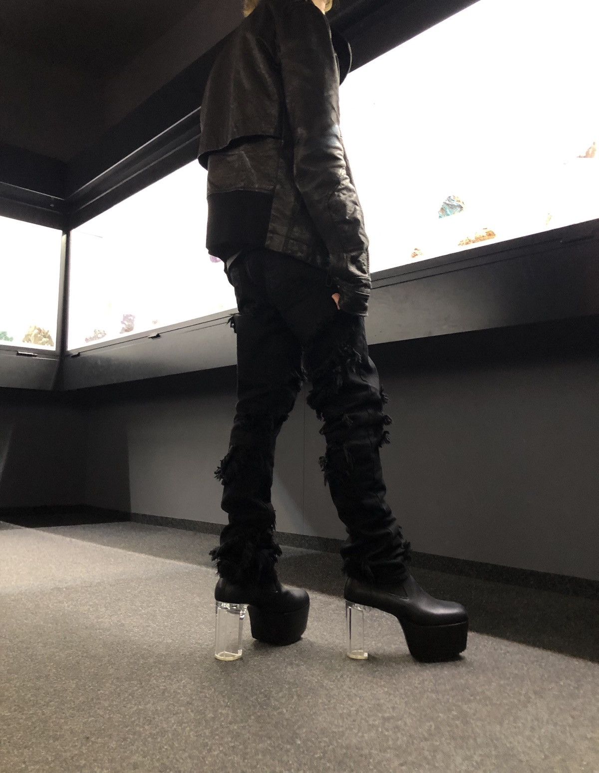 Rick Owens × Rick Owens Drkshdw Rick Owens frayed detail Detroit Denim Size US 31 - 13 Thumbnail
