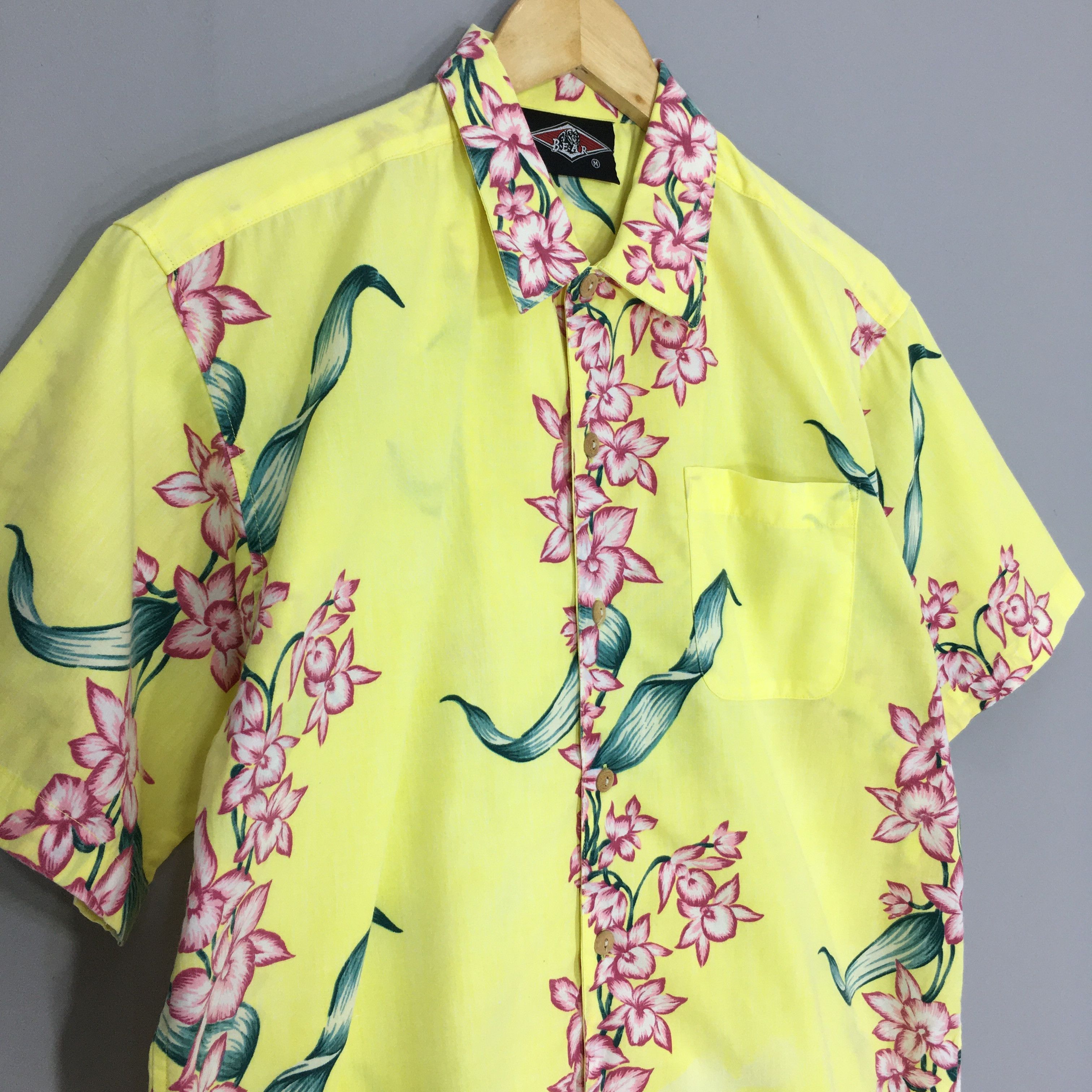 Other Vintage Bear Surfboards Hawaiian Aloha Tropical Shirt Large Size US L / EU 52-54 / 3 - 3 Thumbnail