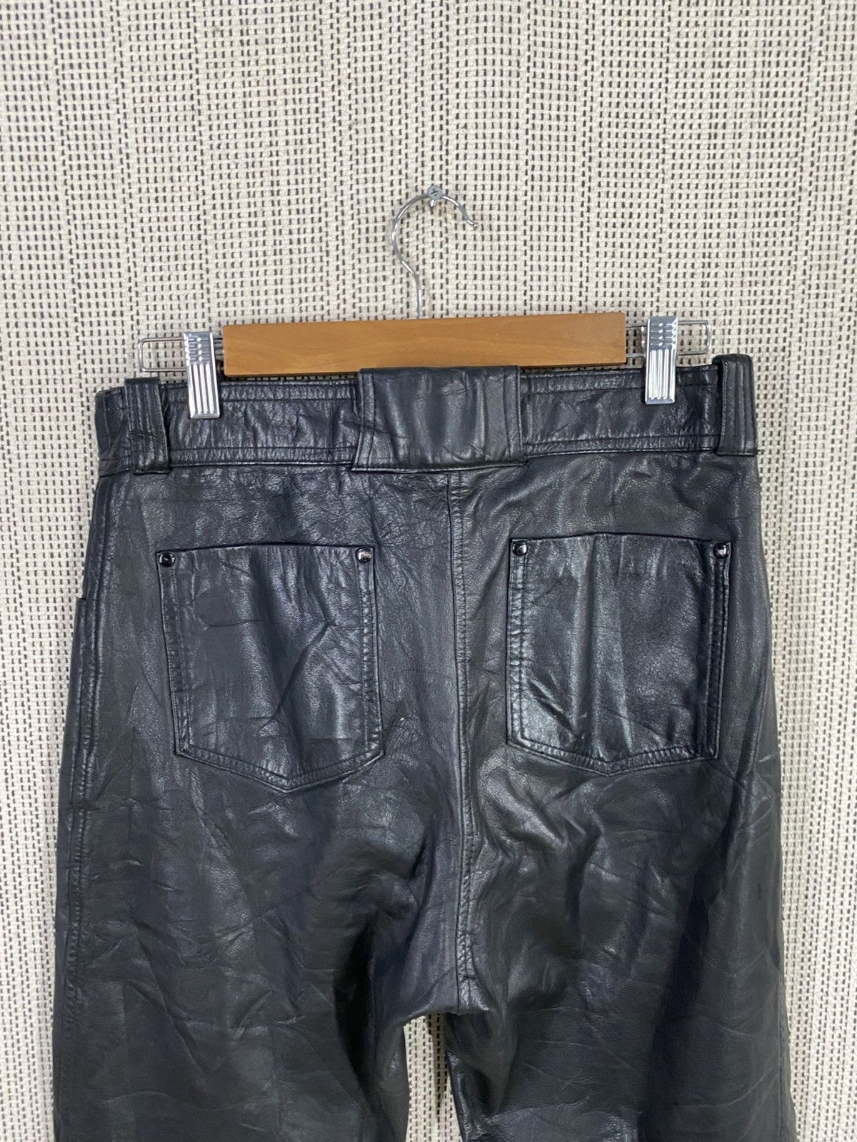 Genuine Leather Vintage 80s komine leather biker pant 100% leather Size US 30 / EU 46 - 6 Thumbnail