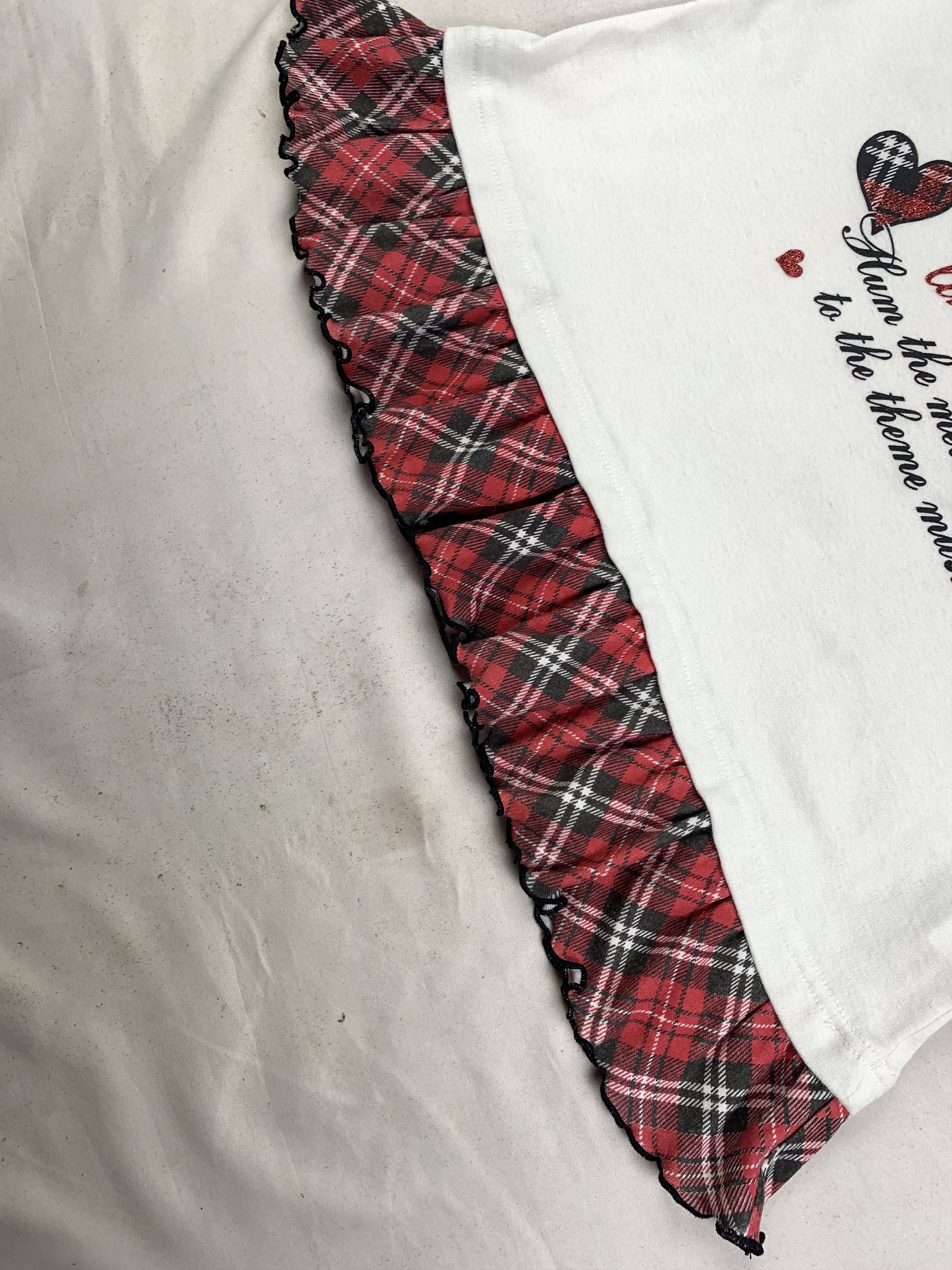 Japanese Brand Cute Pop Tie Print White Extra Hem Longsleeve Tee (M) Size M / US 6-8 / IT 42-44 - 7 Thumbnail