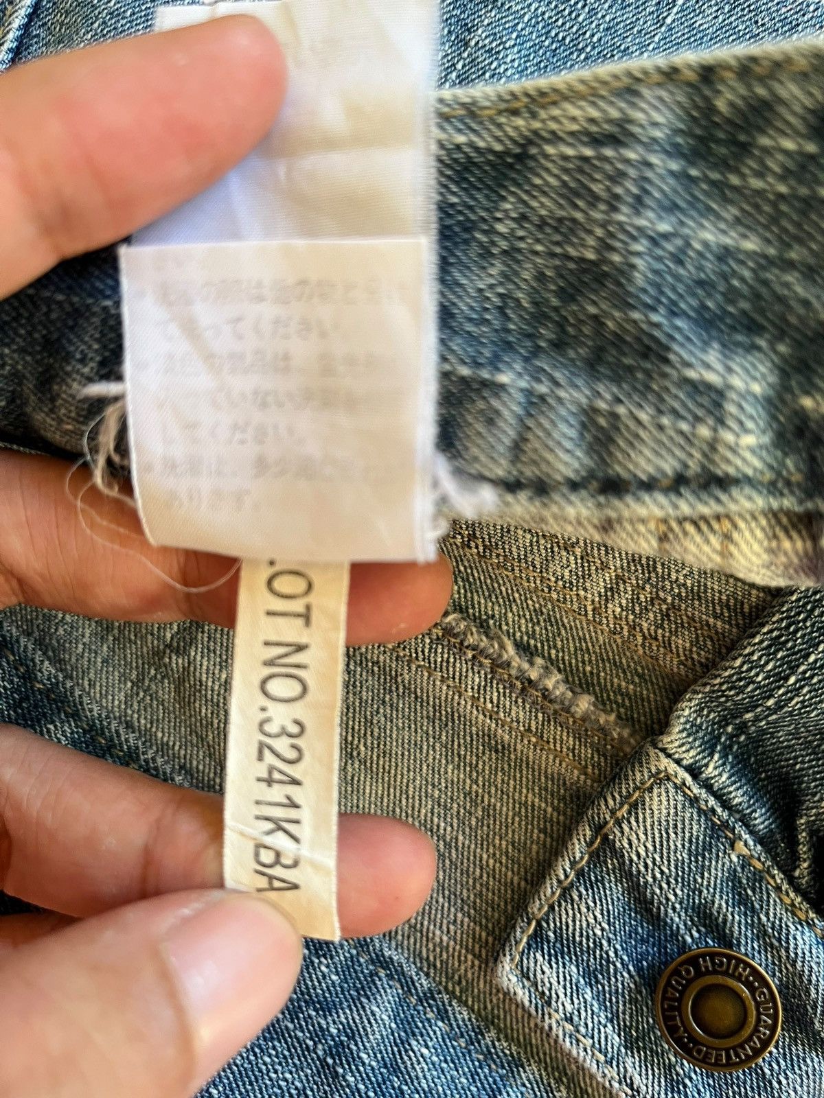 Japanese Brand Vintage Japanese Brand Blue Wash Flare Style Fatigue Jeans Size 27" / US 4 / IT 40 - 11 Thumbnail