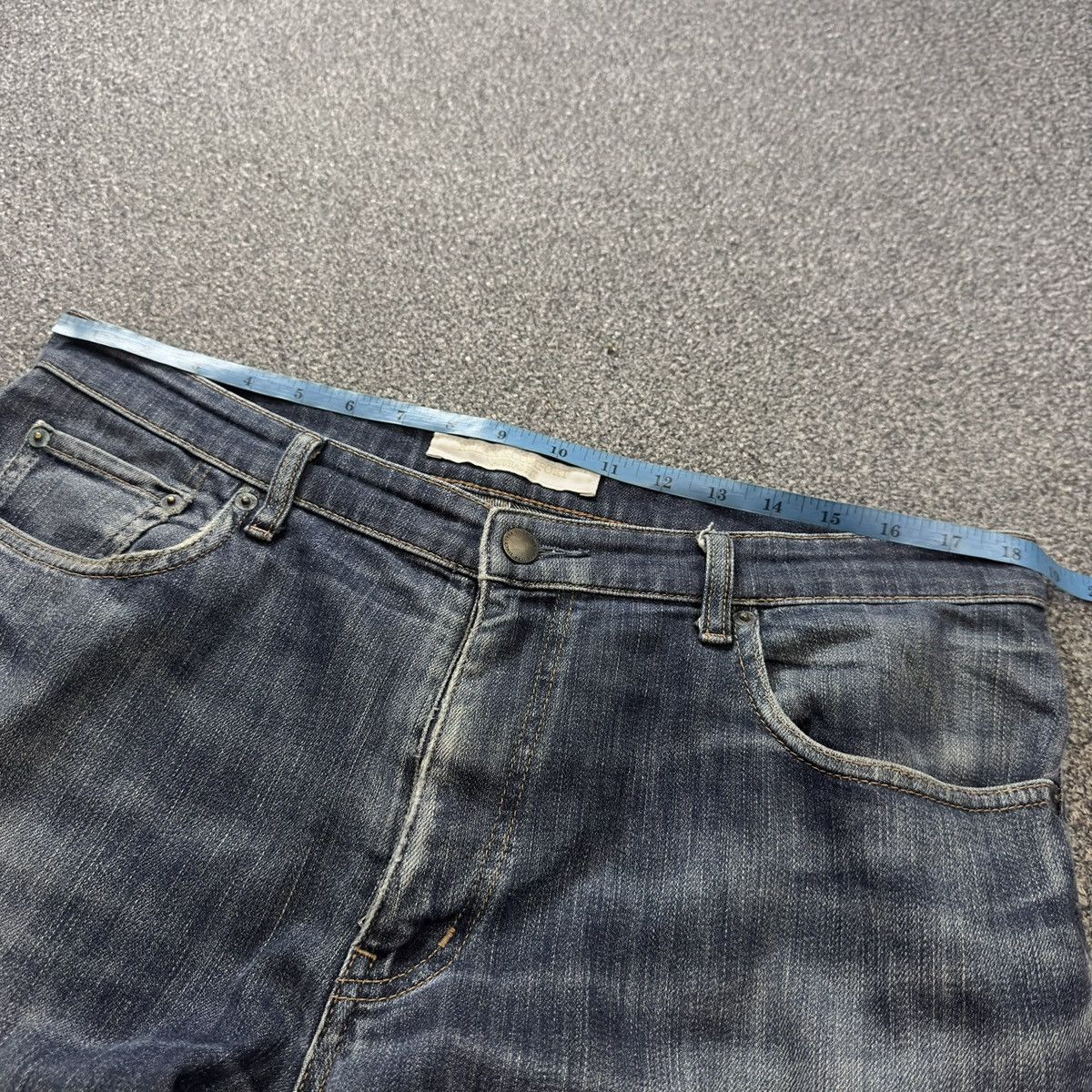 Jun Takahashi Vintage Archive Japanese Denim Uniqlo Natural Fit Wideleg Size US 36 / EU 52 - 16 Thumbnail