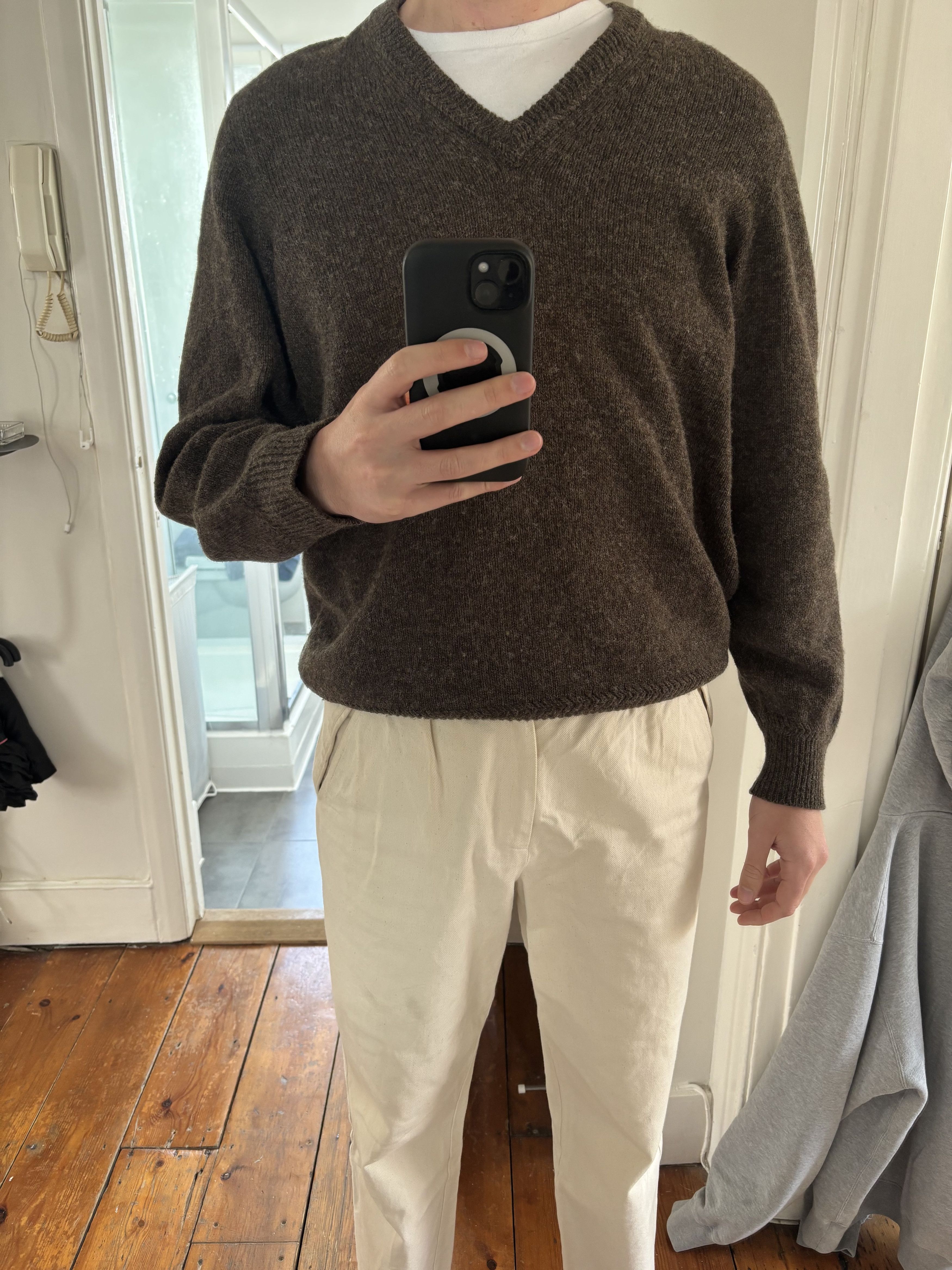 Lemaire Lemaire Brown Wool Jumper Size US L / EU 52-54 / 3 - 1 Thumbnail