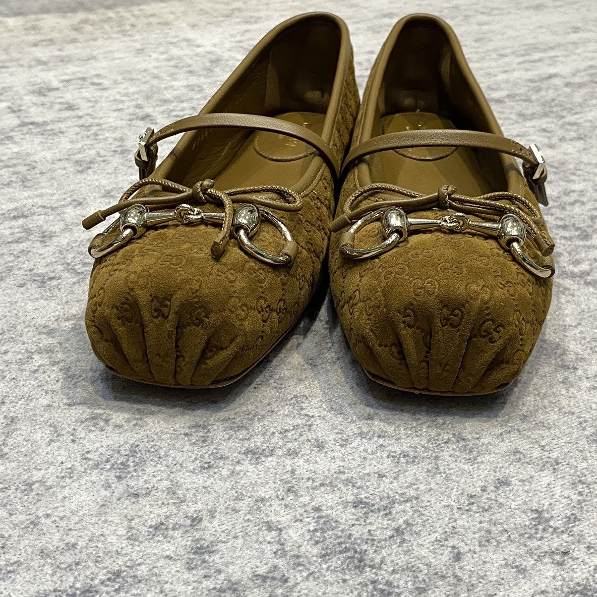 Gucci GUCCI Women's Gucci Horsebit Ballet Flat Size US 6.5 / IT 36.5 - 10 Thumbnail