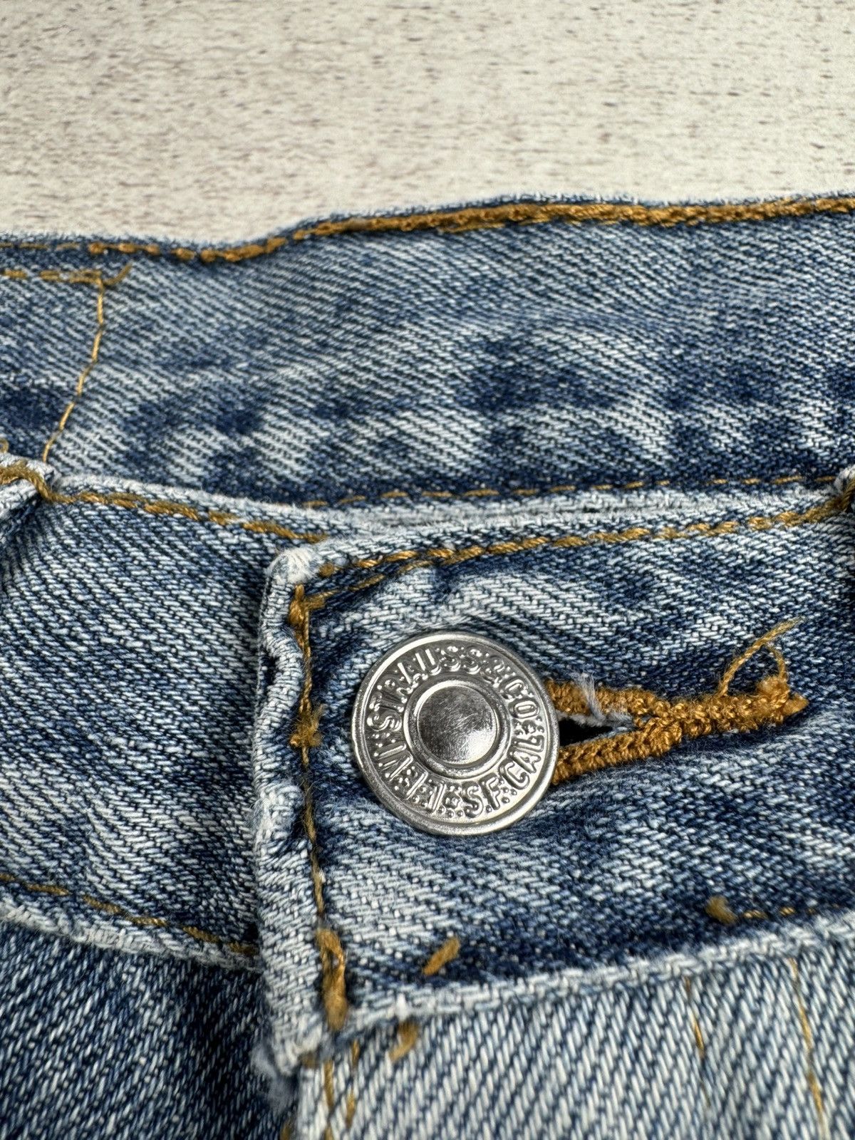 Levi's Levis’s Patchwork Women’s Straight Reworked 26 Size Vintage Denim Jeans Trousers Size 26" / US 2 / IT 38 - 16 Thumbnail
