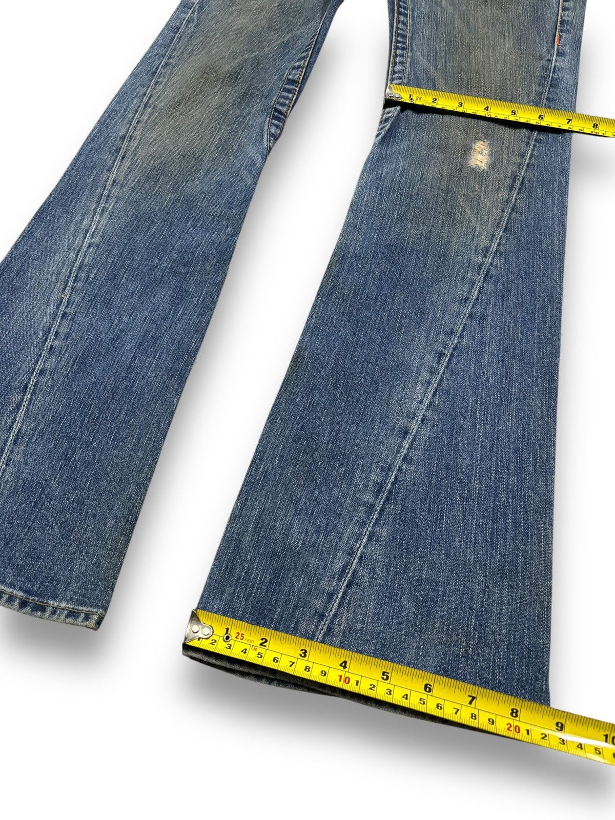 True Religion Vintage True Religion Joey Mud Washed Flare Distressed Jeans Size US 28 / EU 44 - 15 Thumbnail