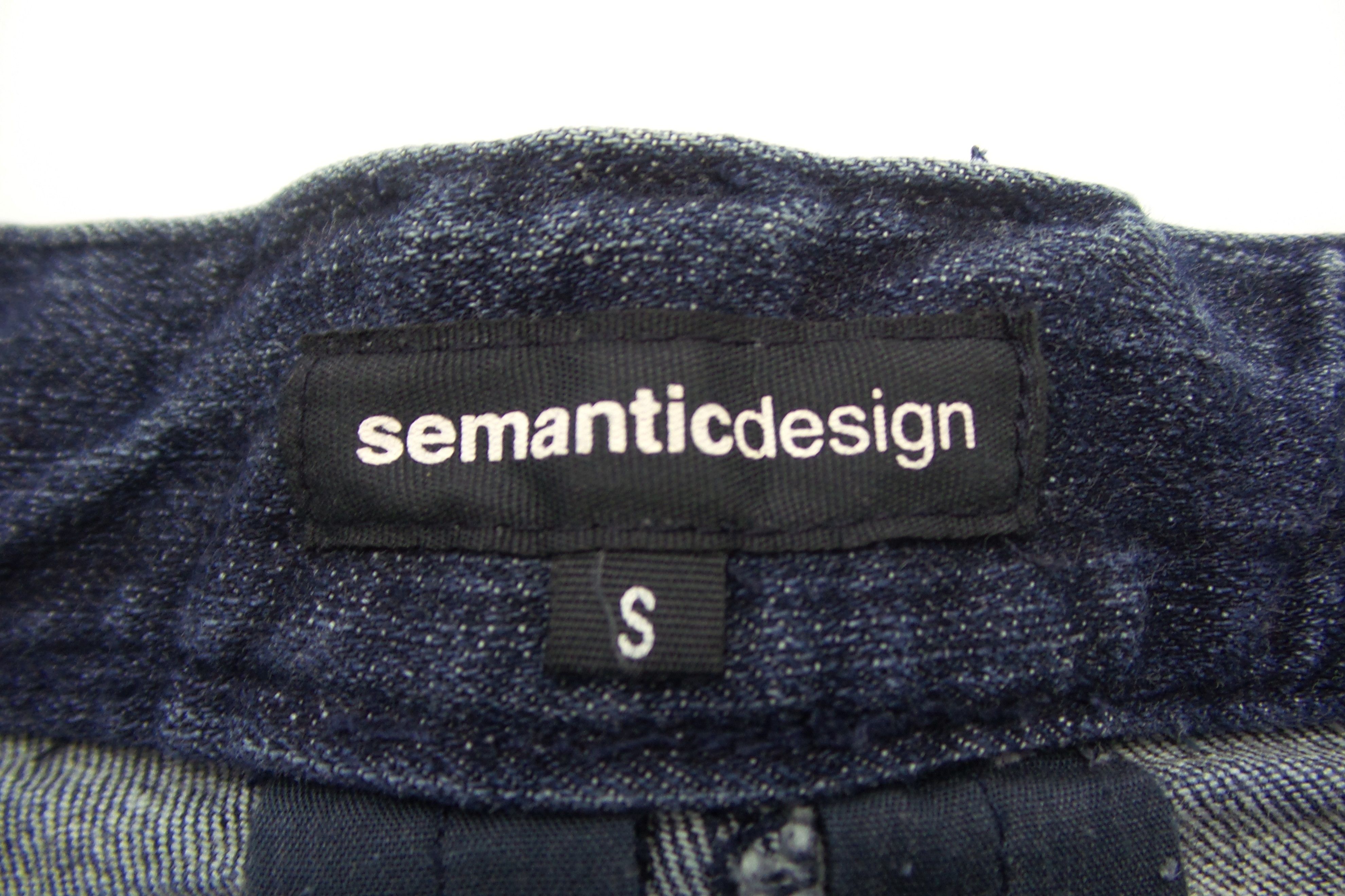Japanese Brand × semanticdesign Semantic Design Slim Fit Curvy Jeans W29xL44.5 Size US 29 - 3 Thumbnail