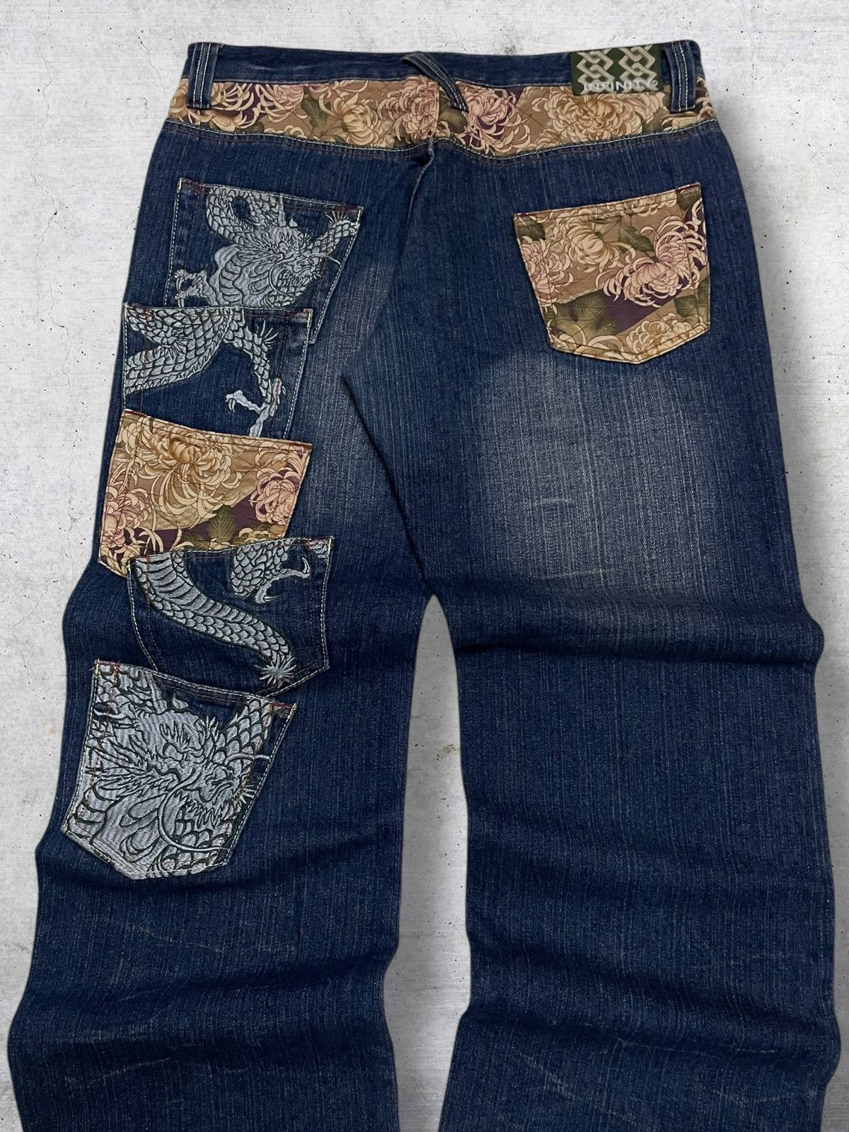 Beauty Beast VINTGE MULTIPOCKET SUKAJAN EMBROIDERED JAPAN INFINITY DENIM Size US 34 / EU 50 - 5 Thumbnail