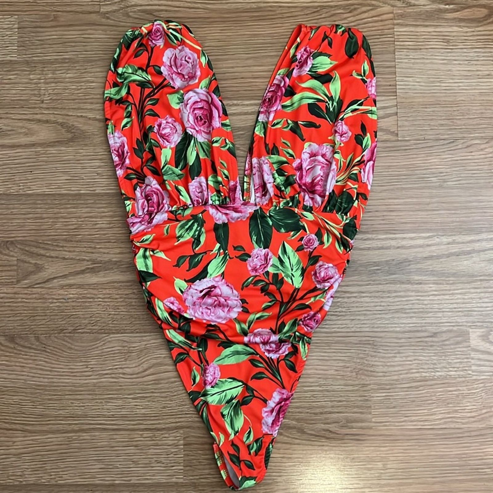 Zara Zara Draped Floral Print Bodysuit Size S / US 4 / IT 40 - 8 Thumbnail