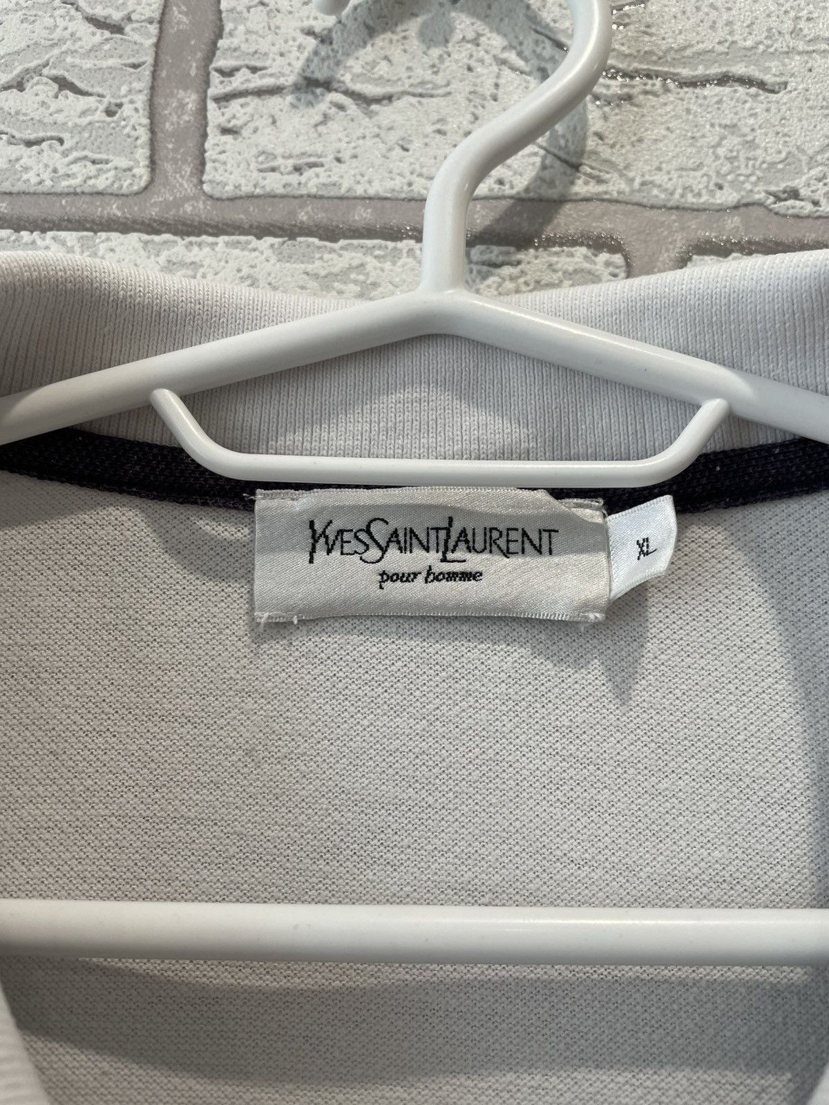 Yves Saint Laurent Yves Saint Laurent YSL Big Logo Polo T Shirt Vintage Tee Size US XL / EU 56 / 4 - 6 Thumbnail