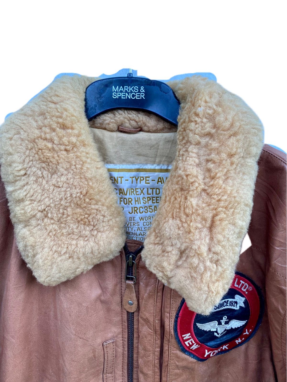 Avirex × Junya Watanabe AVIREX NEW YORK TYPE G-1 SOFT LEATHER JACKET WITH FUR Size US L / EU 52-54 / 3 - 11 Thumbnail