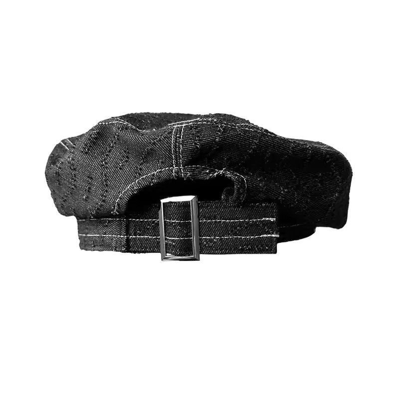 Vintage Distressed Retro Vintage Y2k Style Washed Beret Unisex Hat Size ONE SIZE - 1 Thumbnail