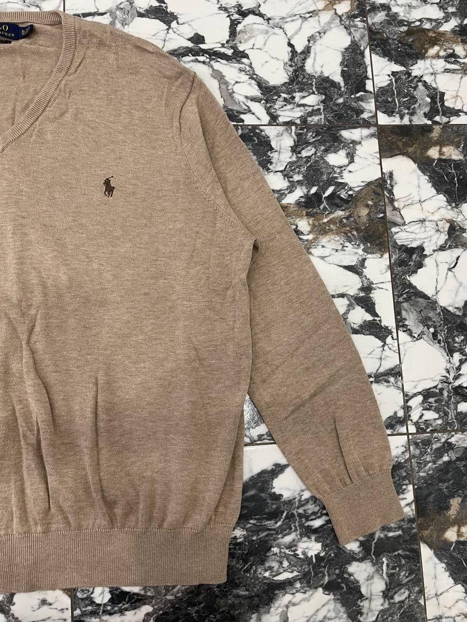 Polo Ralph Lauren Polo Ralph Lauren Old Money Cotton V-Neck Sweater Size US XL / EU 56 / 4 - 4 Thumbnail