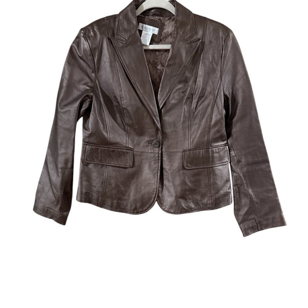 Worthington Worthington, genius, leather blazer size large Size L / US 10 / IT 46 - 1 Thumbnail