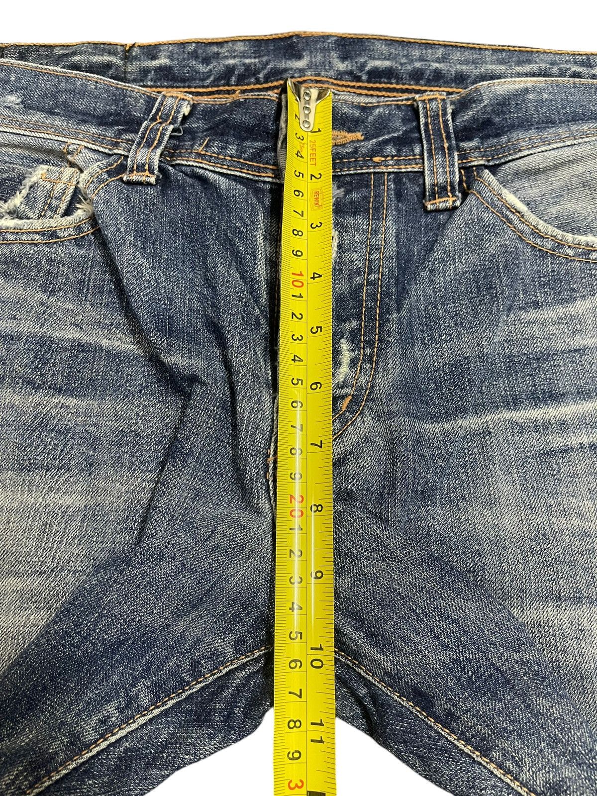 Denime Vintage Japanese A.V.H Bleached Style Distress Loose Jeans Size US 34 / EU 50 - 16 Thumbnail