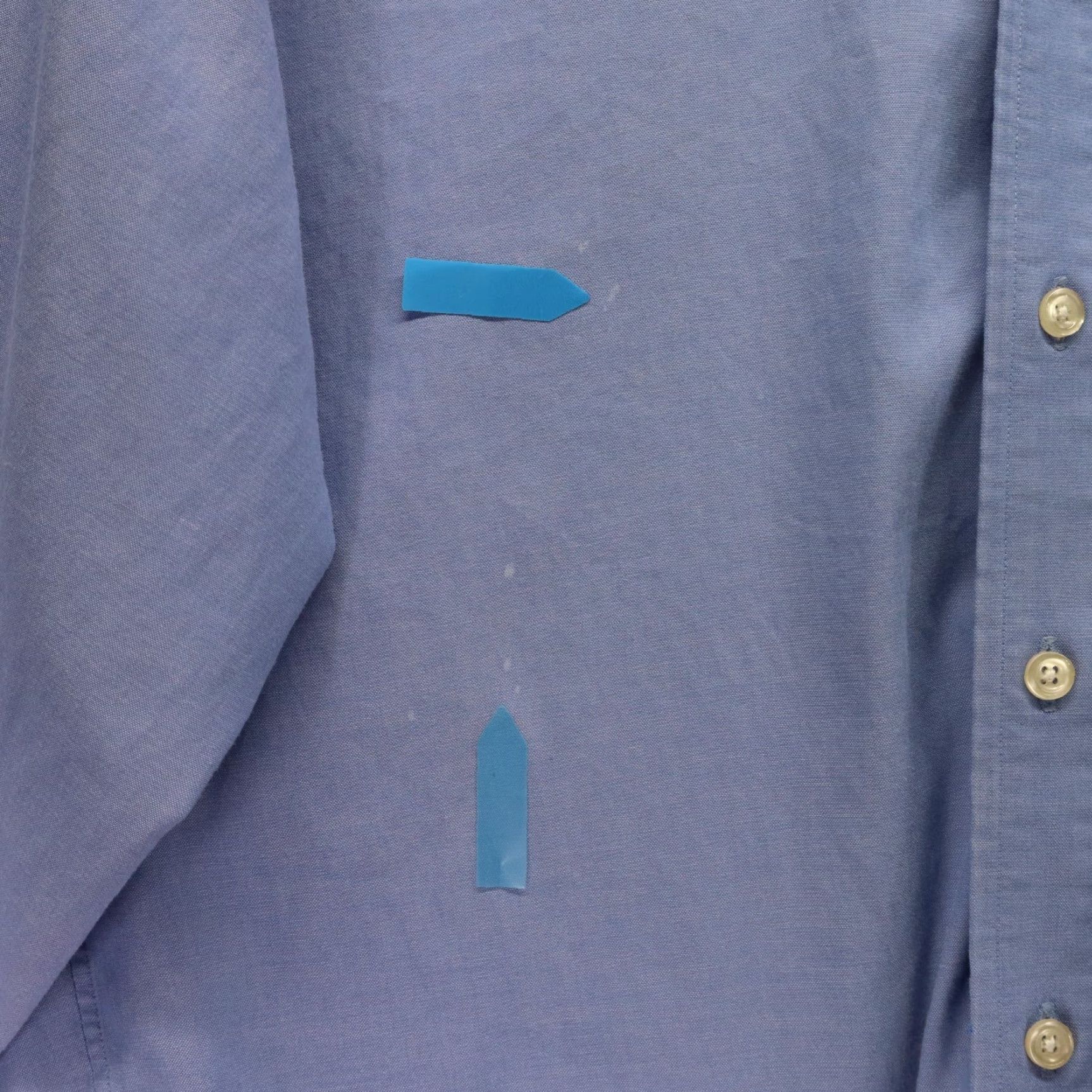 Lands' End Lands' End Shirt Mens 14.5-32 Pinpoint Oxford Pocket Button Up Blue Long Sleeve Size US M / EU 48-50 / 2 - 3 Thumbnail