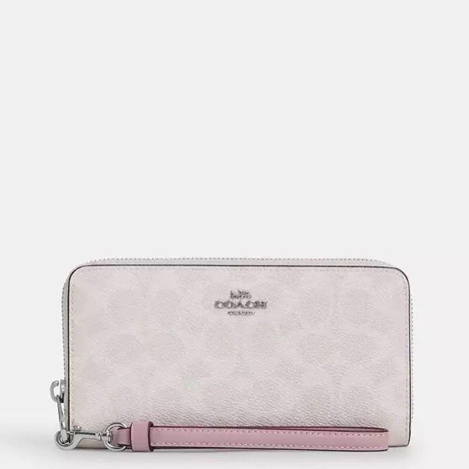 Coach NWT Coach Long Zip Around Wallet CW778 Chalk Carnation Pink Size ONE SIZE - 5 Thumbnail