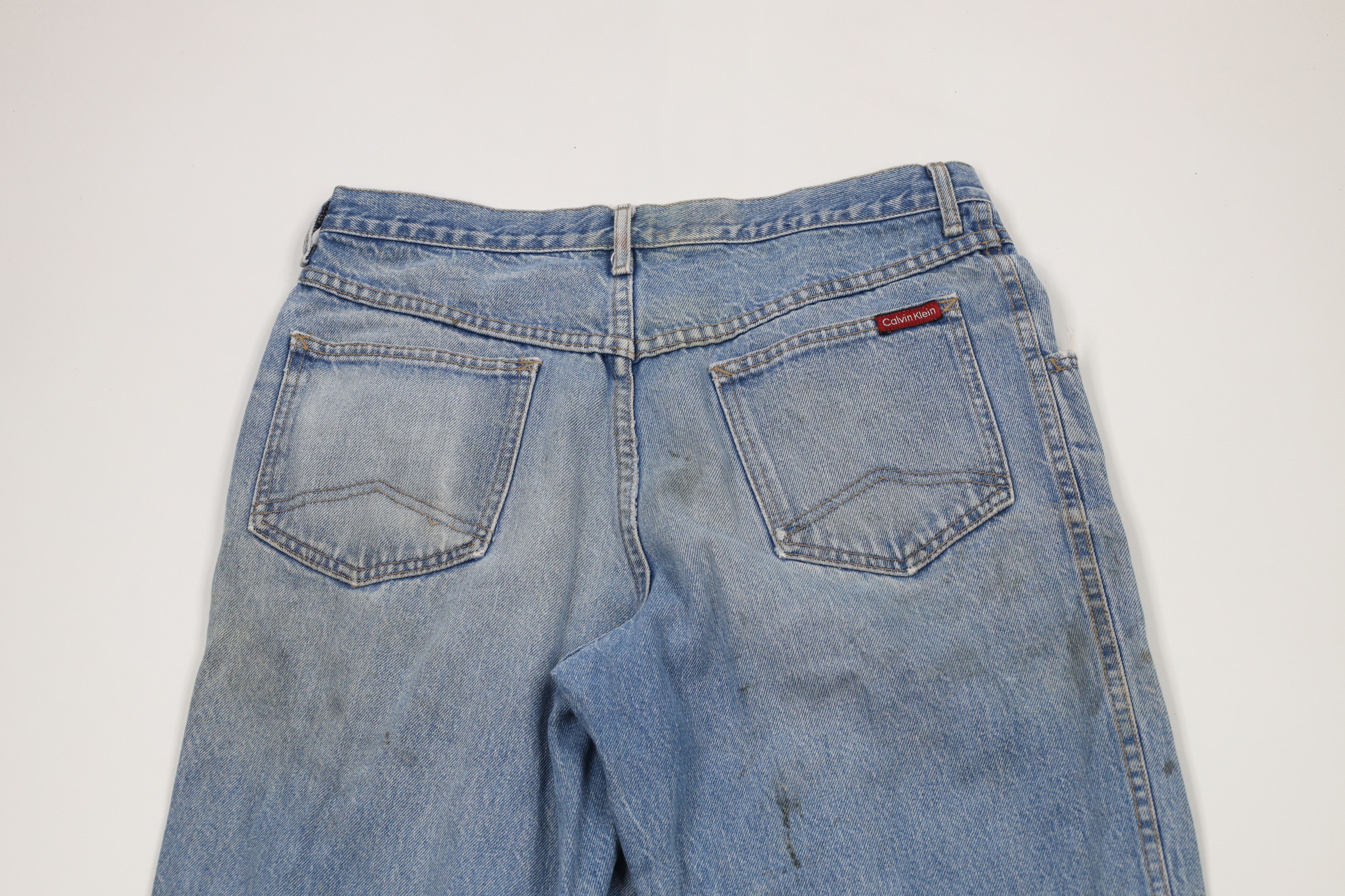 Calvin Klein × Vintage Vintage 90s Calvin Klein Tapered Leg Denim Jeans Blue USA Size US 32 / EU 48 - 13 Thumbnail
