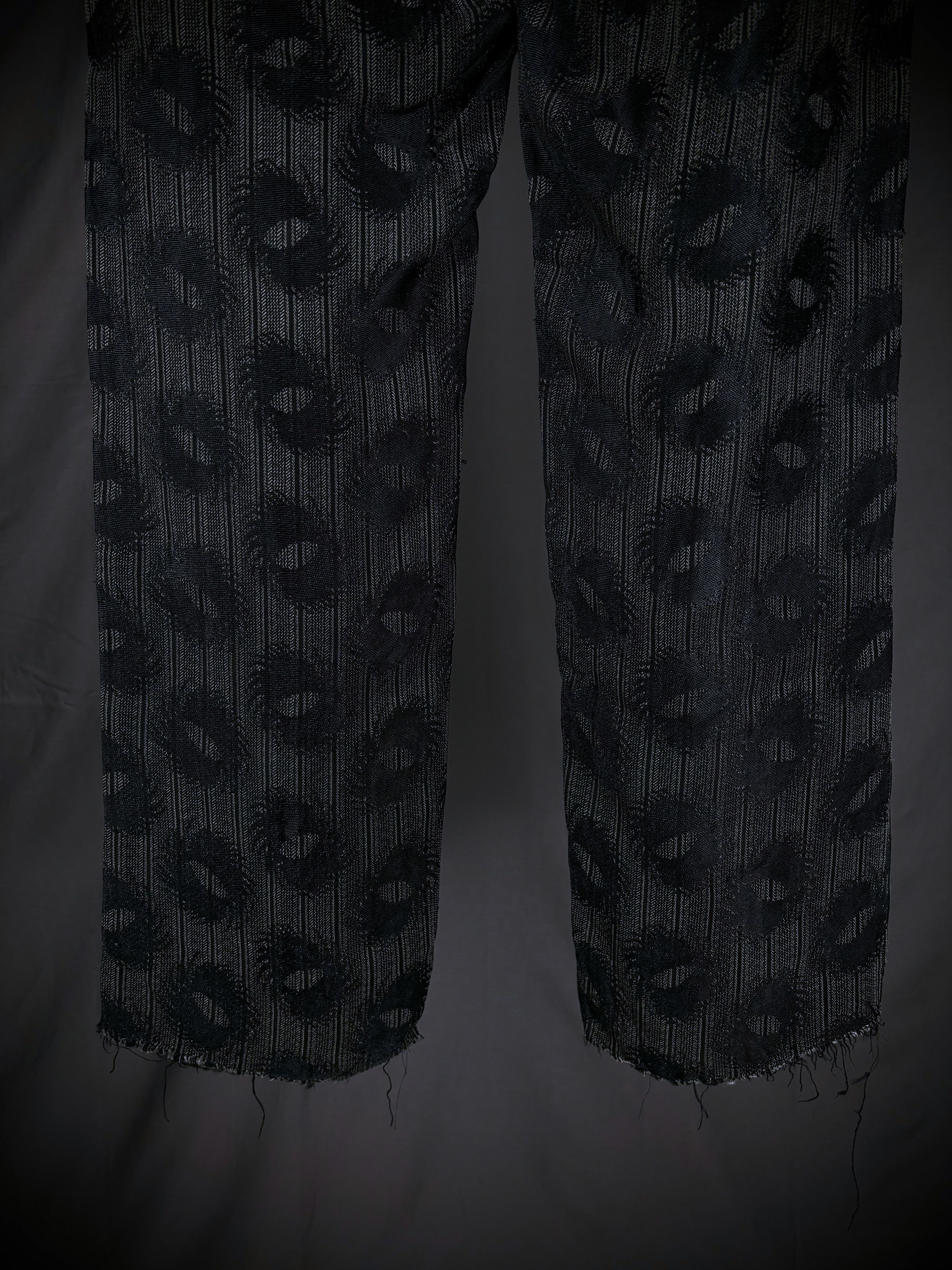 Comme des Garcons Homme Plus CDG Homme Plus Distressed Jacquard Trousers – AW02 Size US 31 - 8 Thumbnail