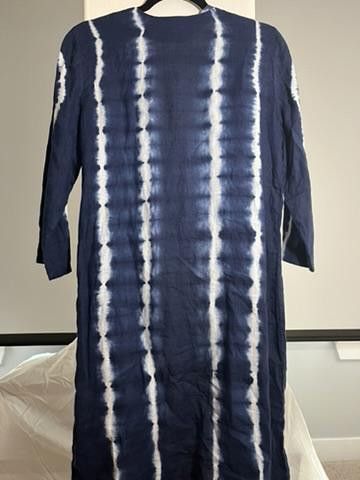 Chicos Chico's Navy Blue Tie-Dye Maxi Dress Size XS / US 0-2 / IT 36-38 - 1 Thumbnail