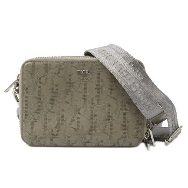 Dior Dior Christian Dior Leather Oblique Messenger Pouch Shoulder Bag Leather Shoulder Bag 75393 in Great Condition Size ONE SIZE - 1 Thumbnail