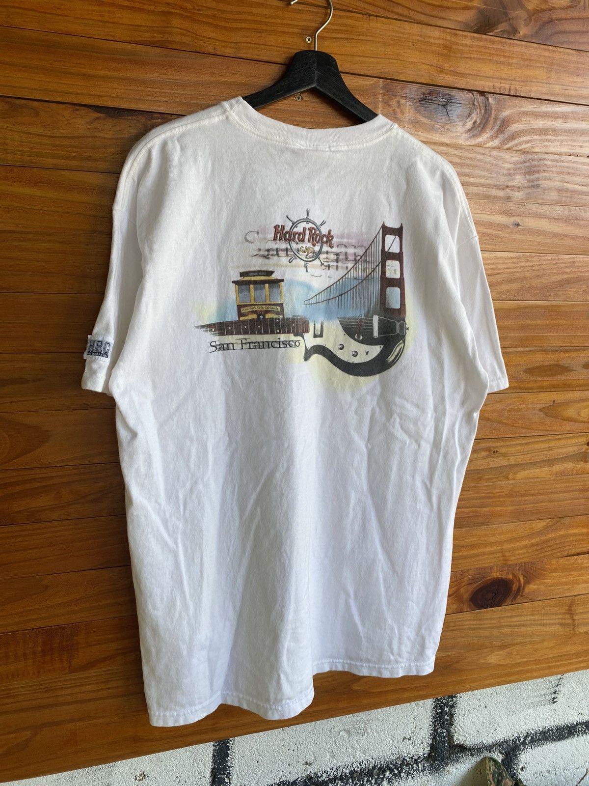 Hard Rock Cafe Vintage 90s Hard Rock Cafe San Francisco White Heavy Tee Size US L / EU 52-54 / 3 - 5 Thumbnail