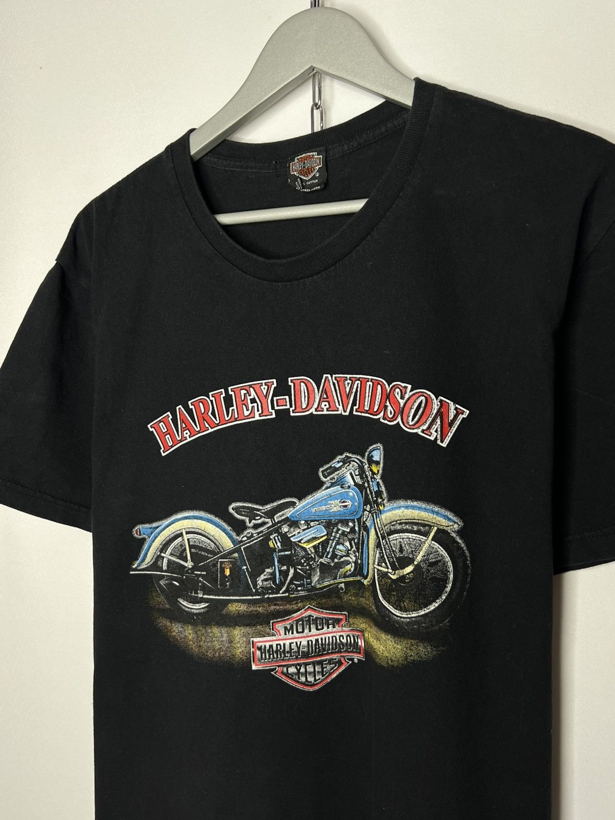 Harley Davidson Vintage Harley Davidson Big Logo Moto T-Shirt Tee Eastside Size US XL / EU 56 / 4 - 4 Thumbnail