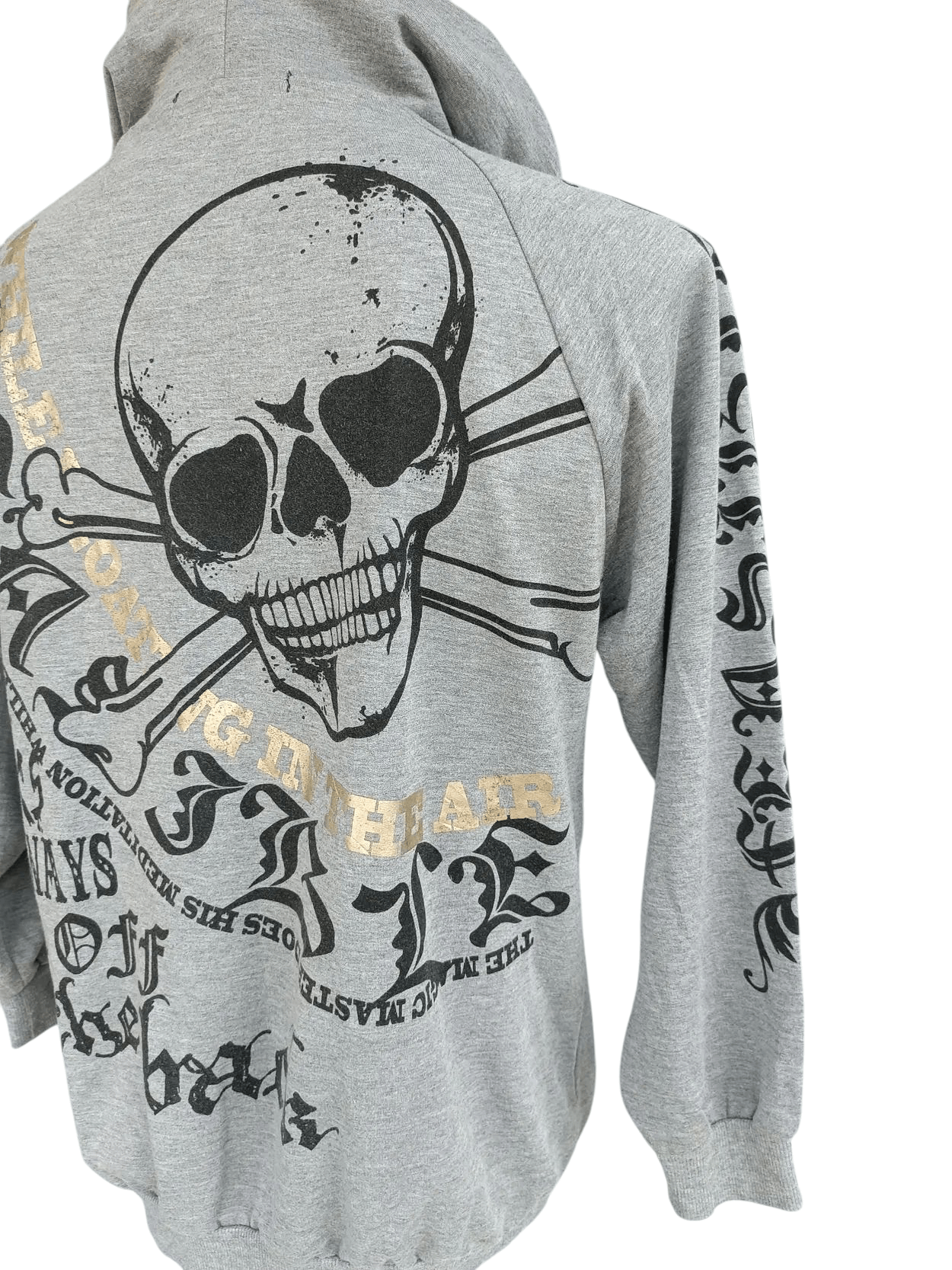 Japanese Brand Dig Deep Black Label Skull Printed Full Zipped Hoodie SW006 Size US L / EU 52-54 / 3 - 7 Thumbnail